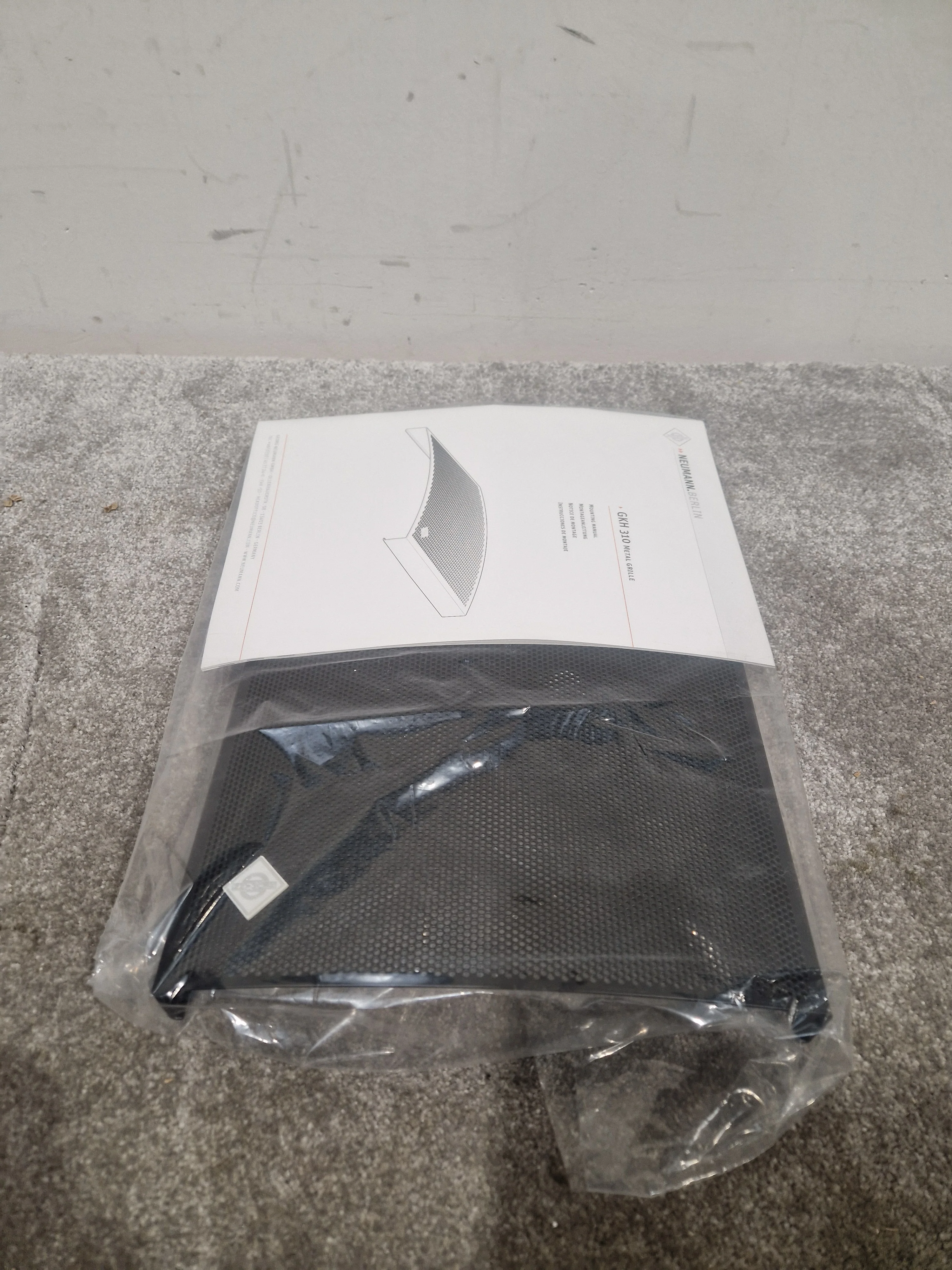 Neumann Berlin GKH-310 Metal Speaker Grille Black Speaker Grille - Precision Fit - Open Box w/ Original Box - Image 5