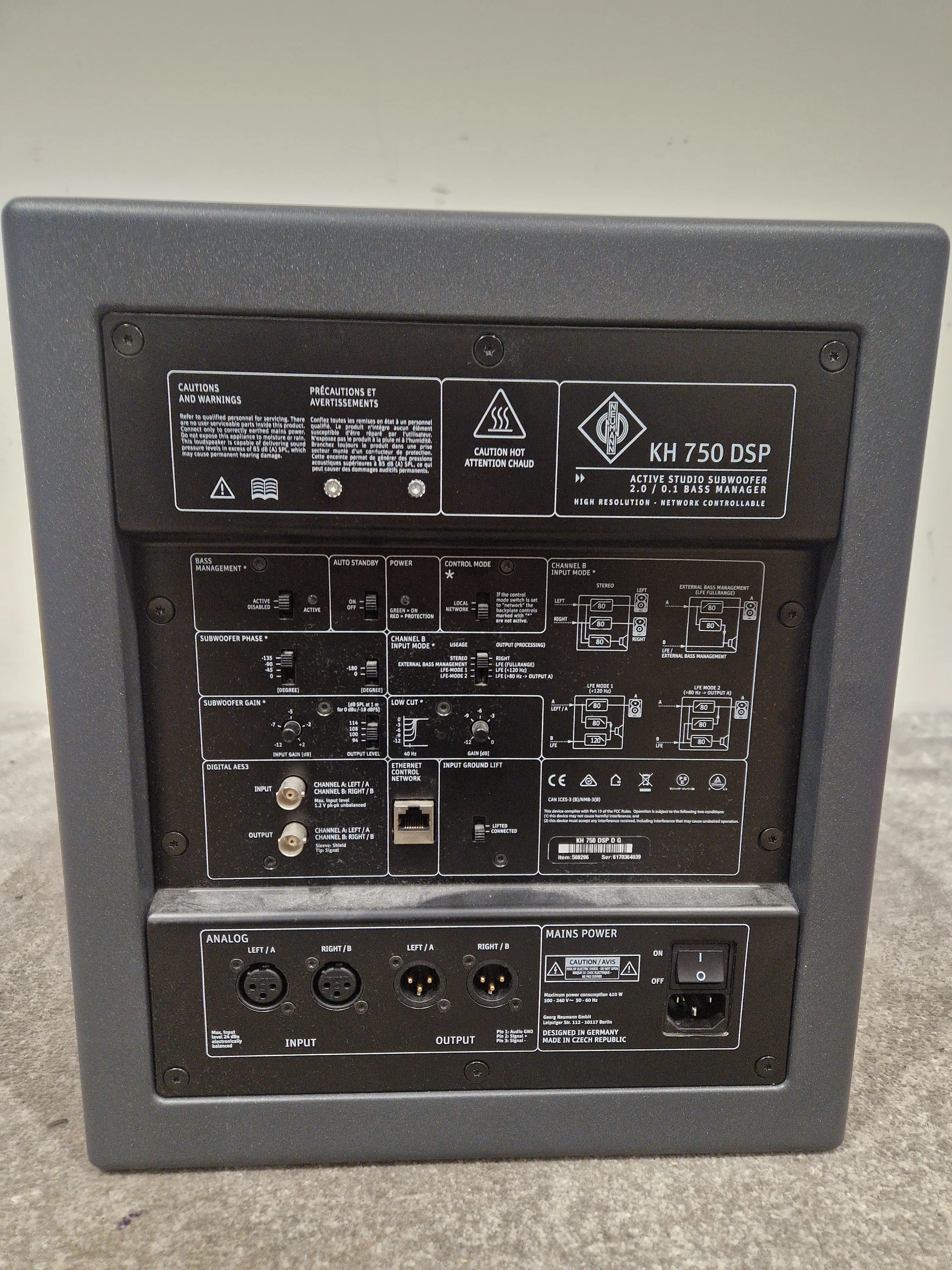 Neumann KH-750 DSP Subwoofer - DSP-Controlled Sub - Excellent w/ Original Box & Power Cable - Image 17