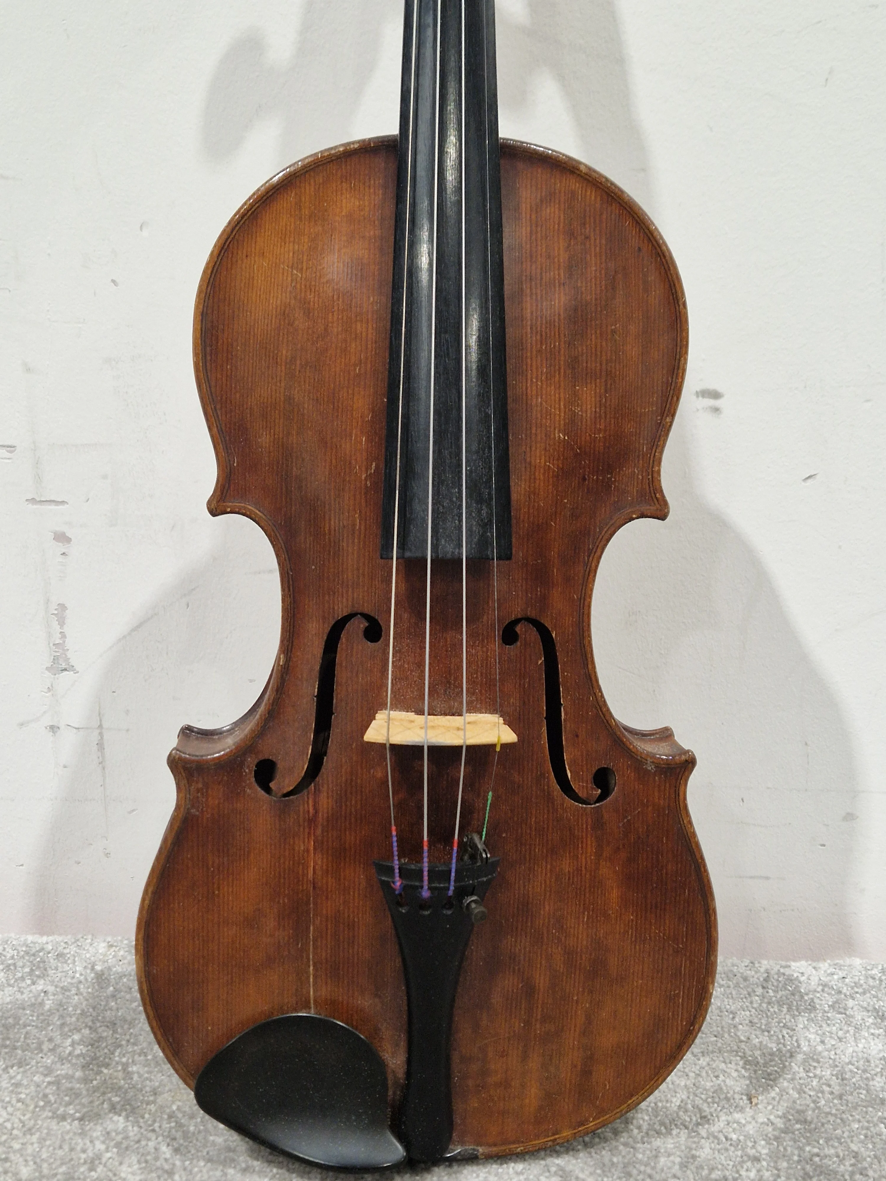 Nicolaus Amatus Copy - Violin - Full Size - Antique Finish - Good w/ Hard Case - Image 9