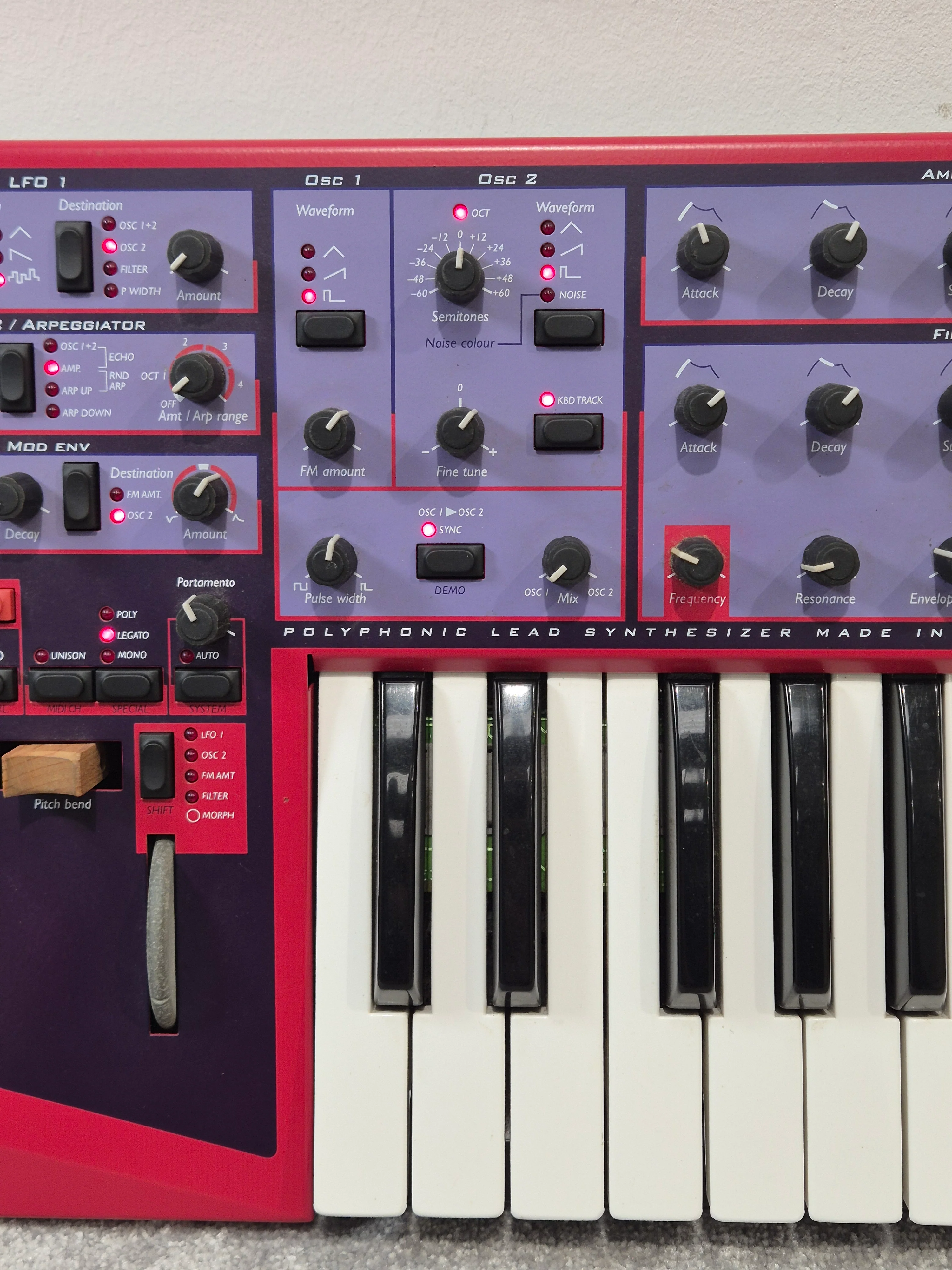 Nord Lead One Virtual Analog Synthesis Keyboard, 12 Voices - Excellent w/ Original Box - Image 3