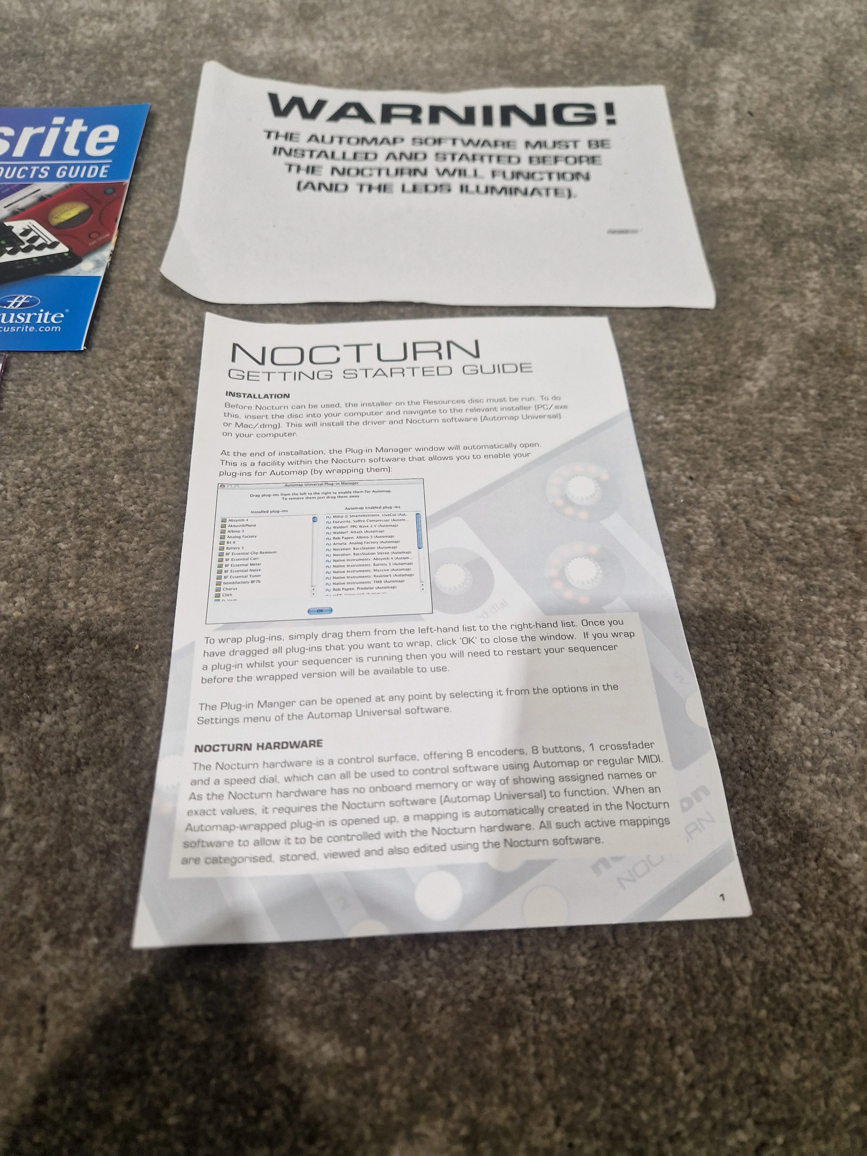 Novation Nocturn - Intelligent Plug-in Controller - Like New w/ Manuals & Original Box - Image 6