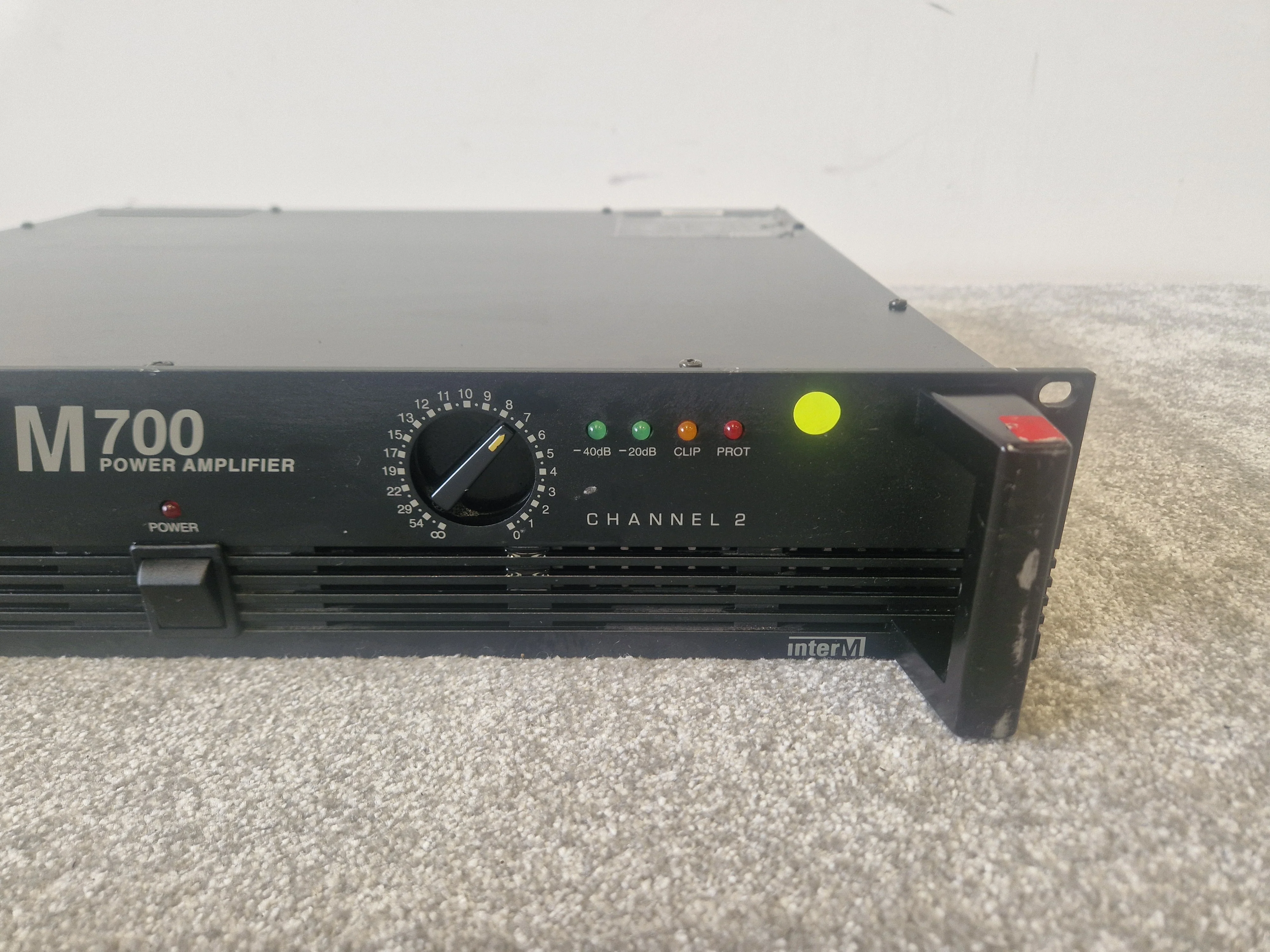 InterM M-700 Dual Channel Power Amplifier – 220W/Channel - Very Good - Image 3