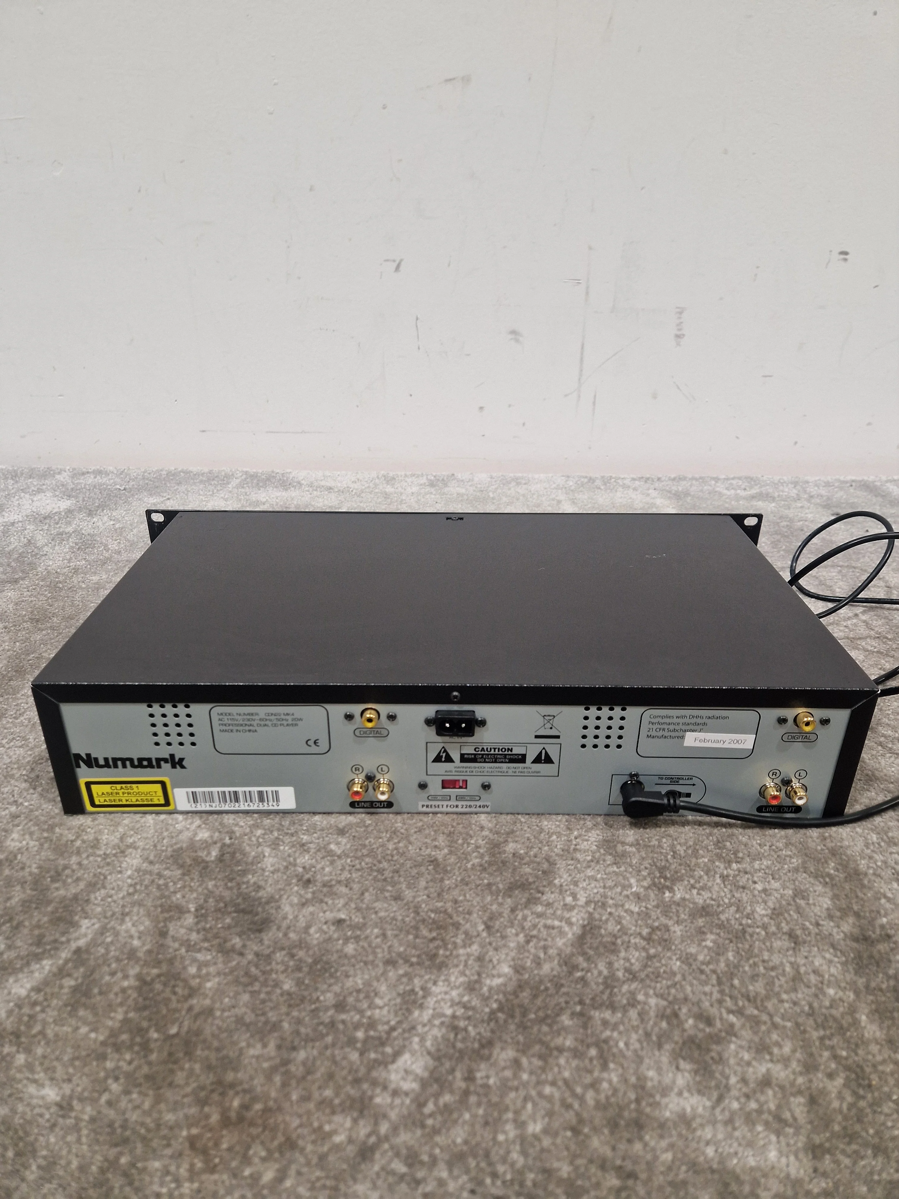 Numark CDN22 MK4 - Dual CD Player - Excellent w/ Power Supply - Image 6