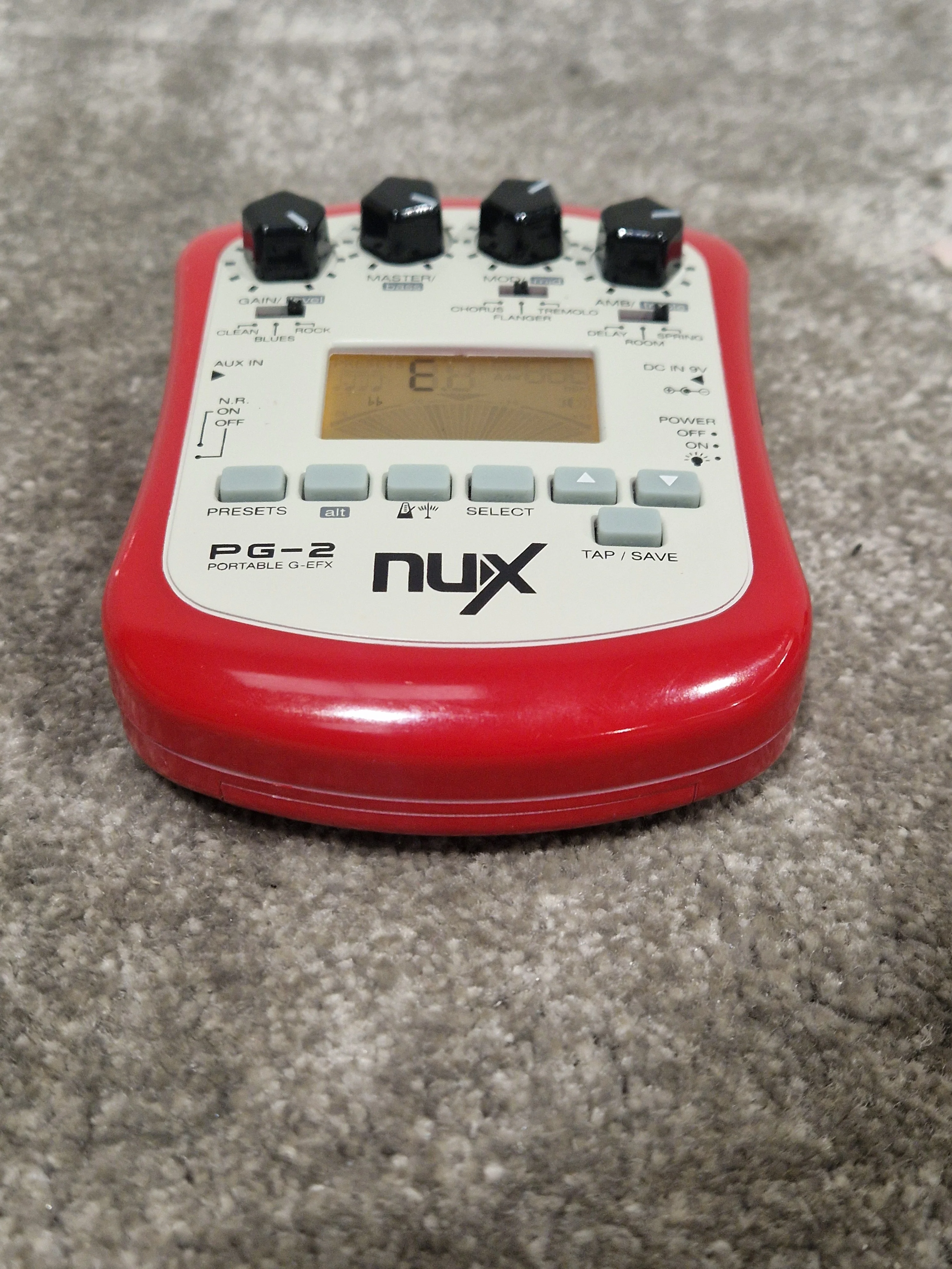 Nux PG-2 - Multi-Effects Unit - Red - Fair - Image 12