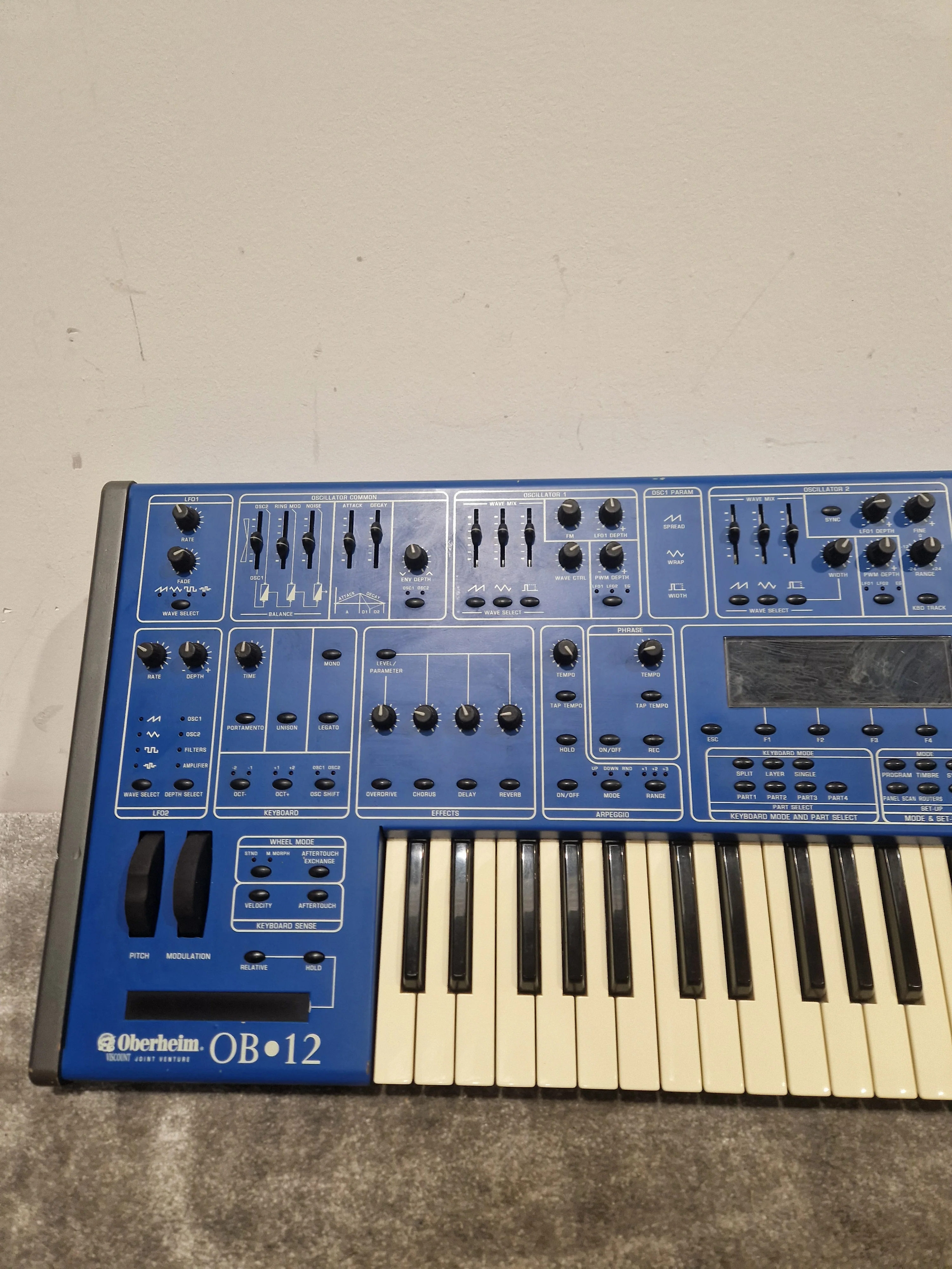 Oberheim OB-12 - Synthesizer - Blue - Good w/ Power Cable - Image 10