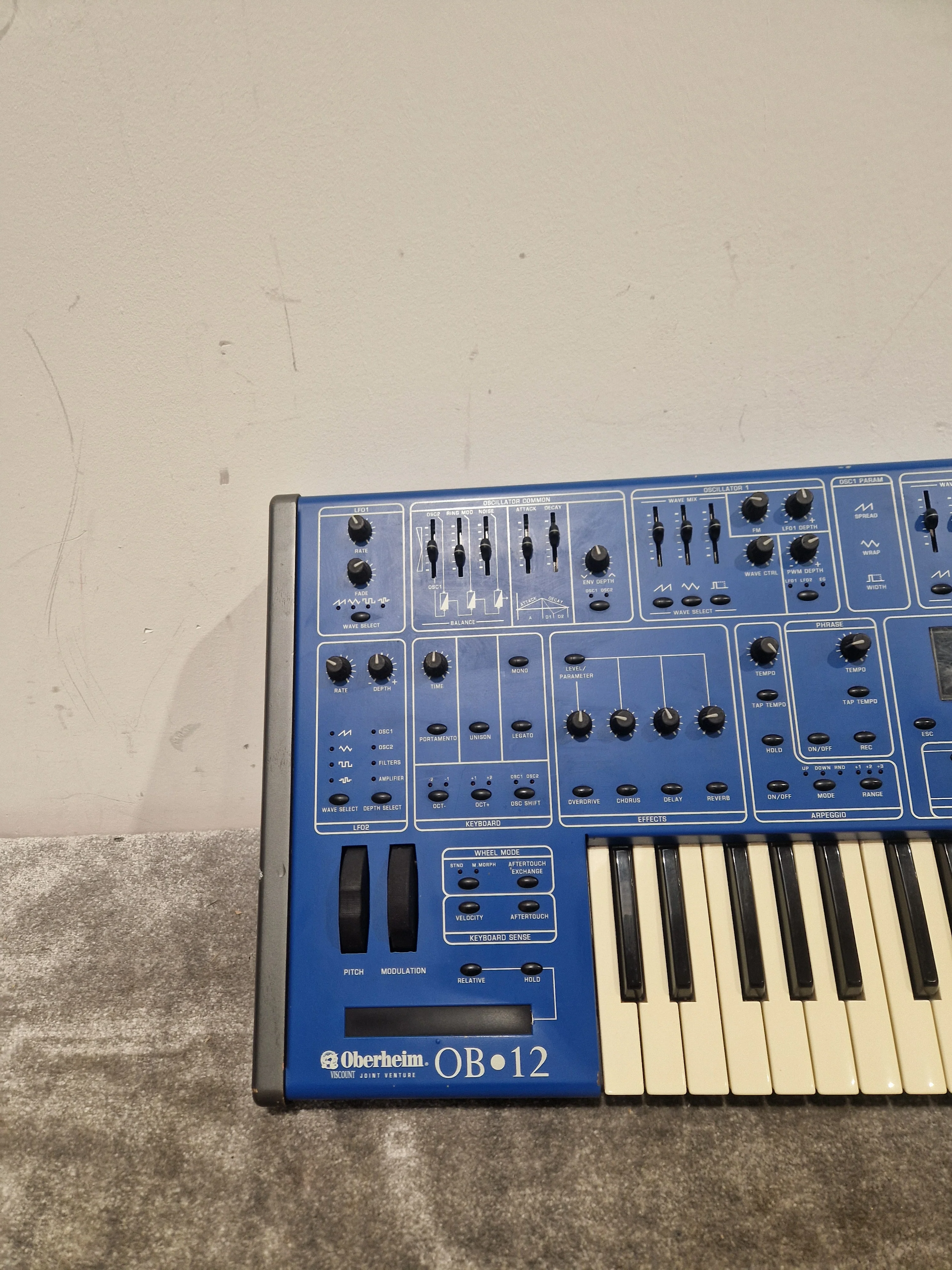 Oberheim OB-12 - Synthesizer - Blue - Good w/ Power Cable - Image 11