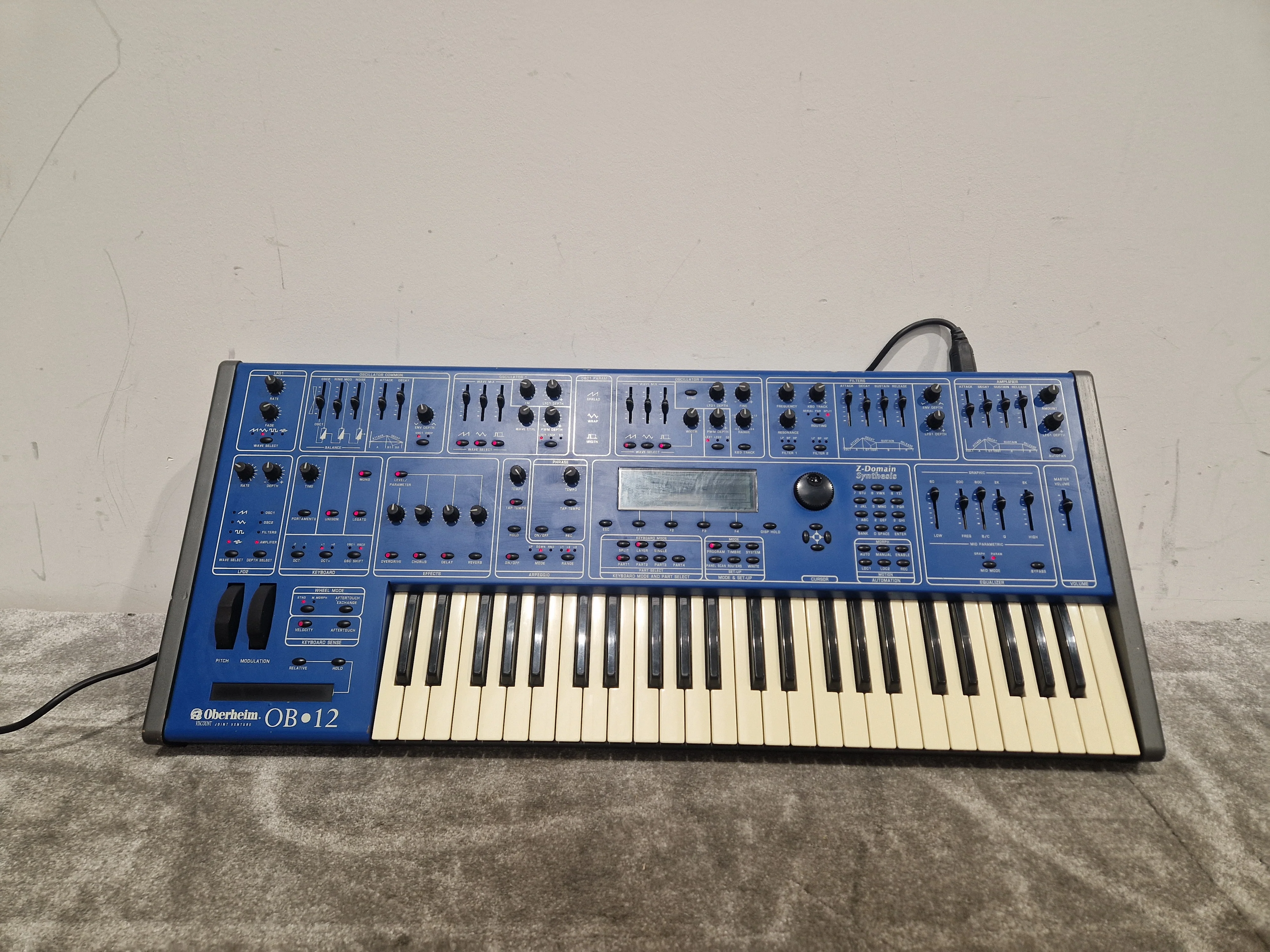 Oberheim OB-12 - Synthesizer - Blue - Good w/ Power Cable - Image 12