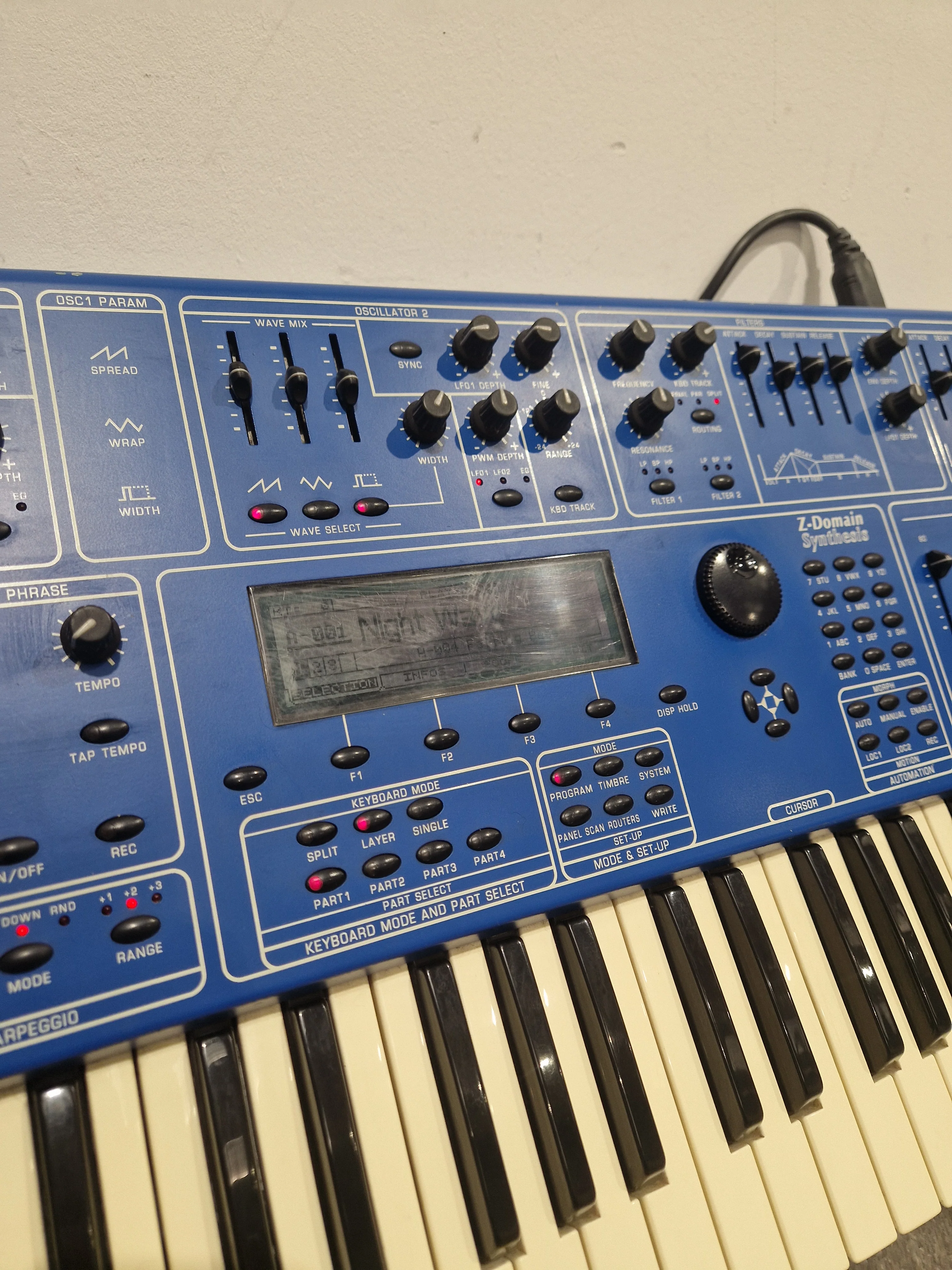 Oberheim OB-12 - Synthesizer - Blue - Good w/ Power Cable - Image 13