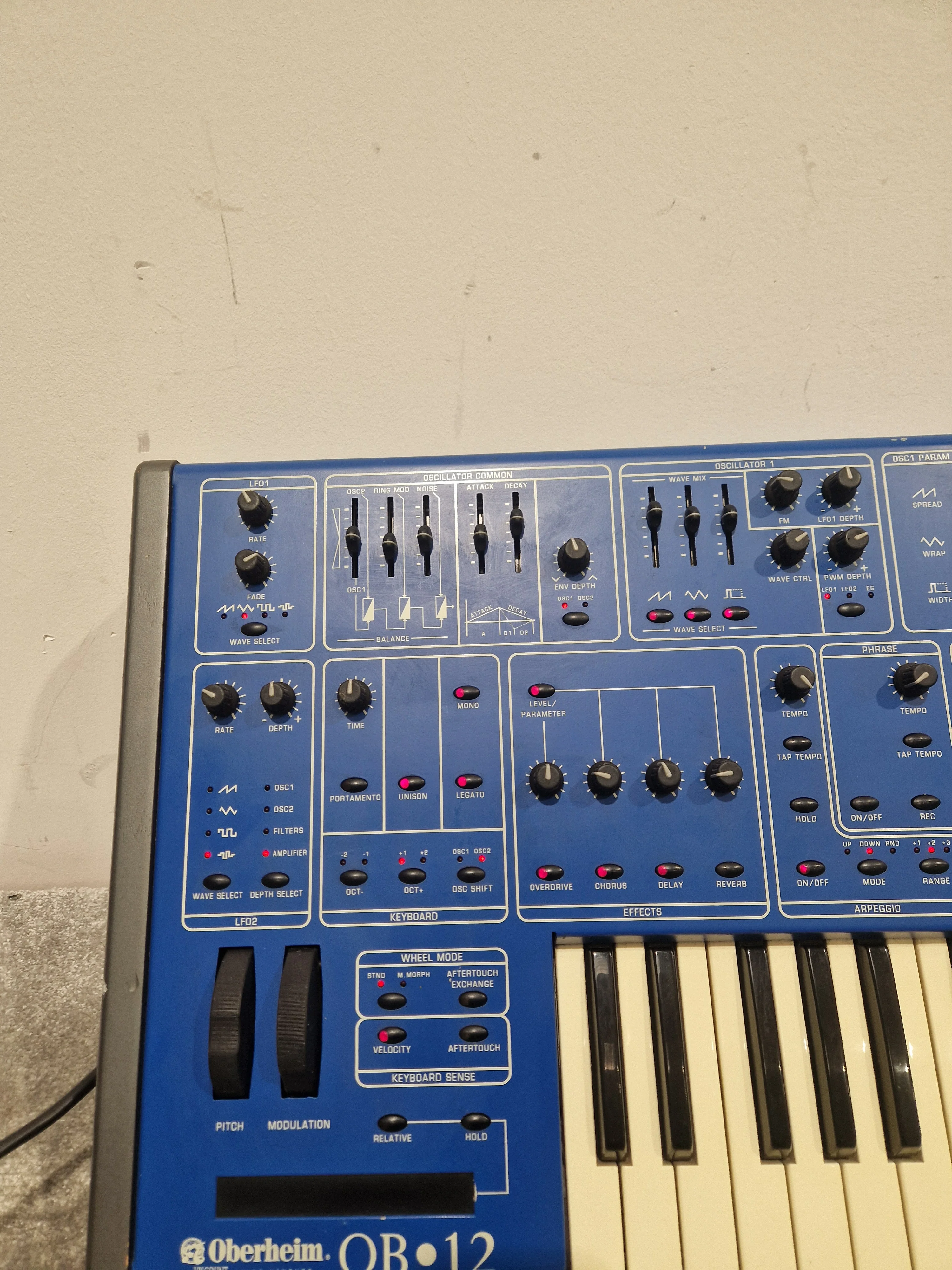 Oberheim OB-12 - Synthesizer - Blue - Good w/ Power Cable - Image 15