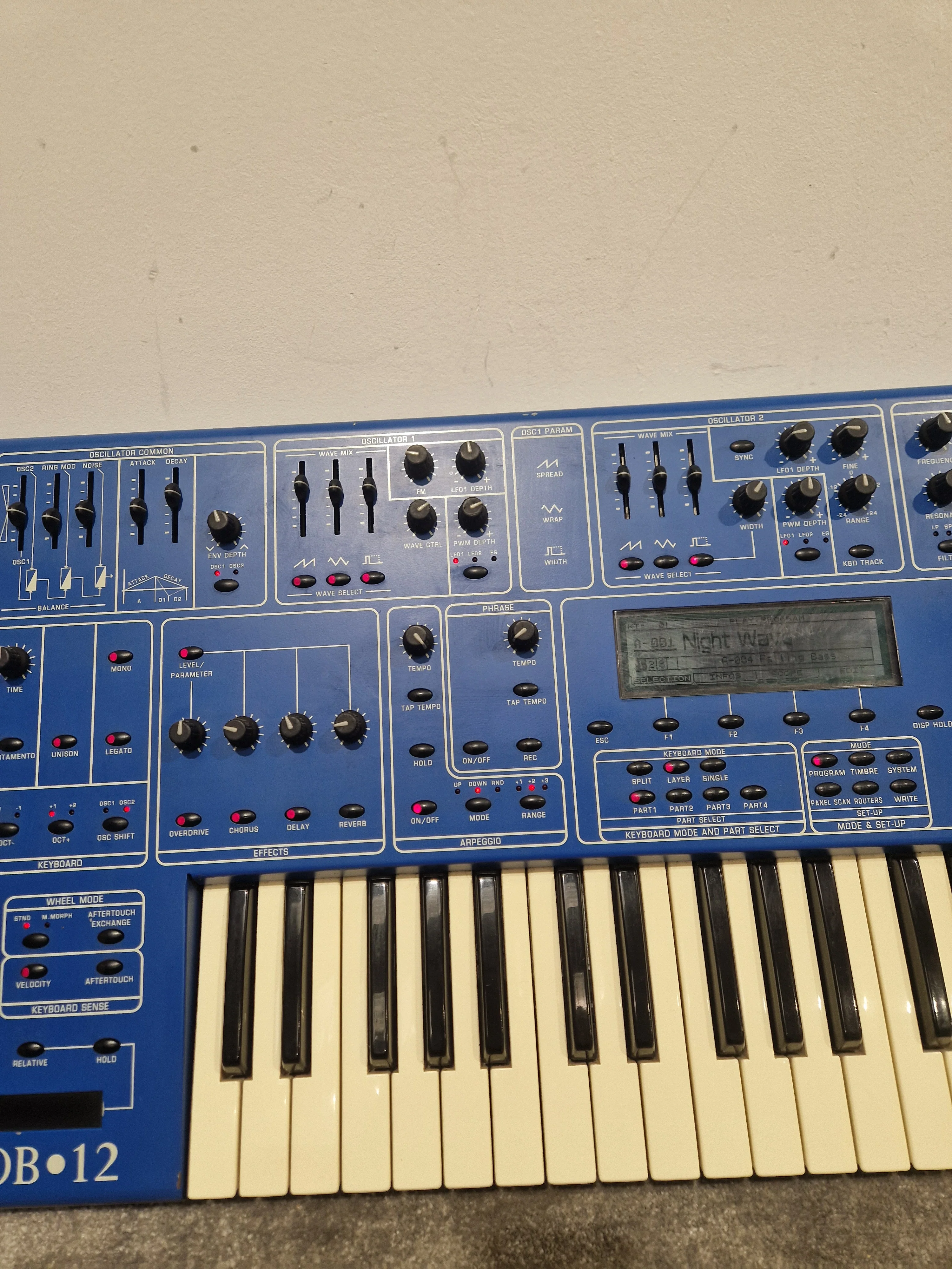 Oberheim OB-12 - Synthesizer - Blue - Good w/ Power Cable - Image 16