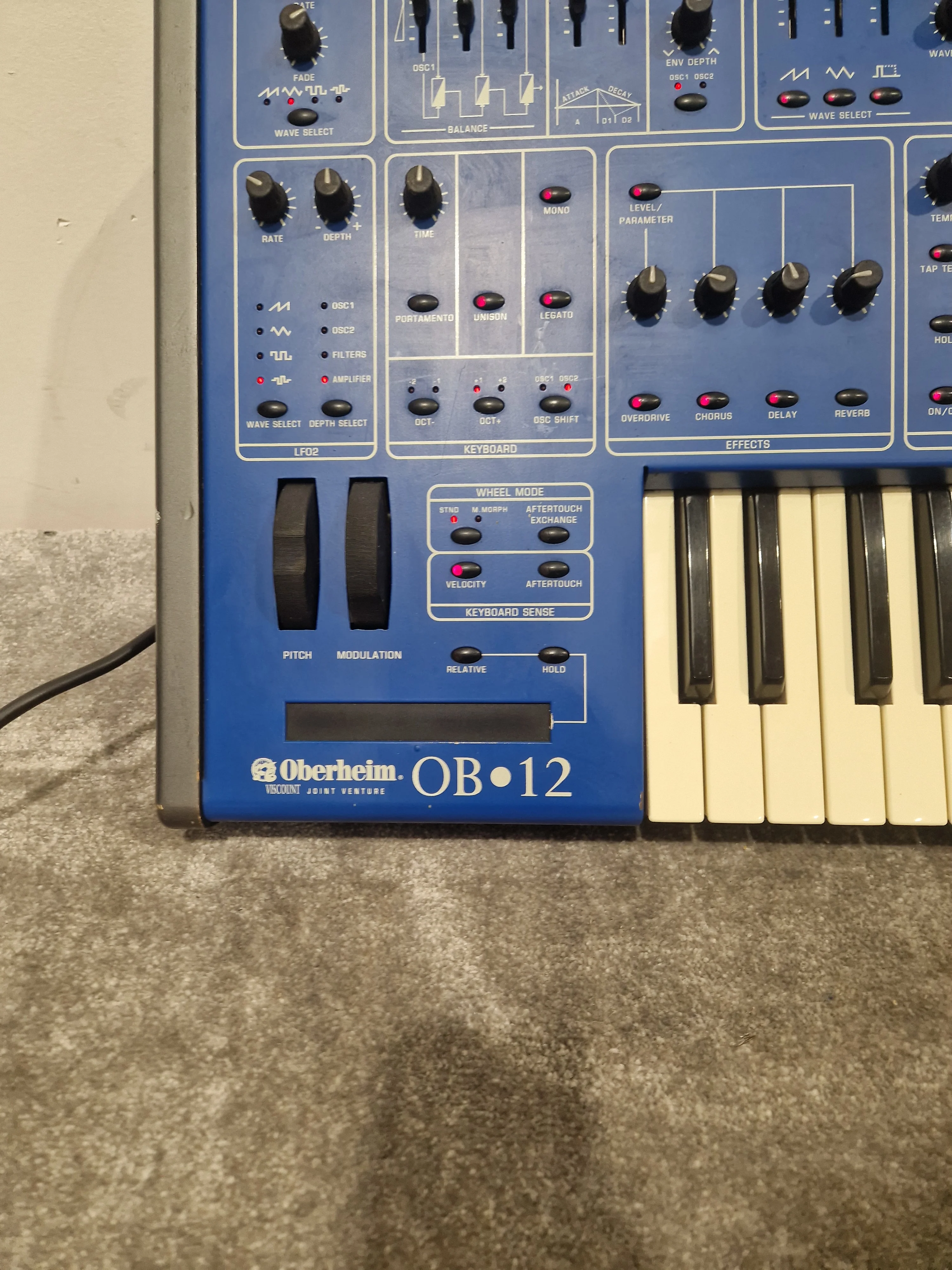Oberheim OB-12 - Synthesizer - Blue - Good w/ Power Cable - Image 6