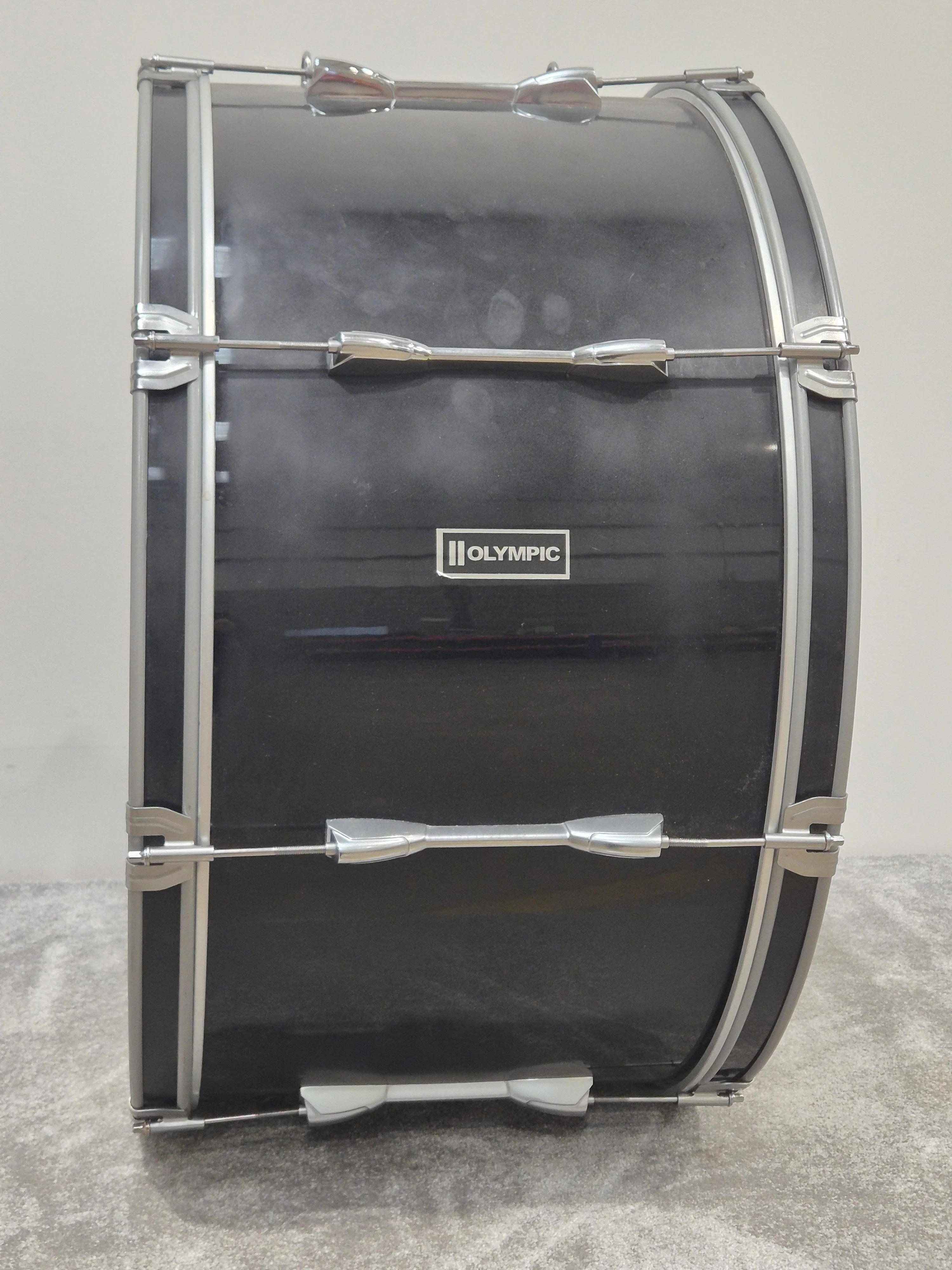 Olympic 28-inch Marching Drum - Black - Image 10
