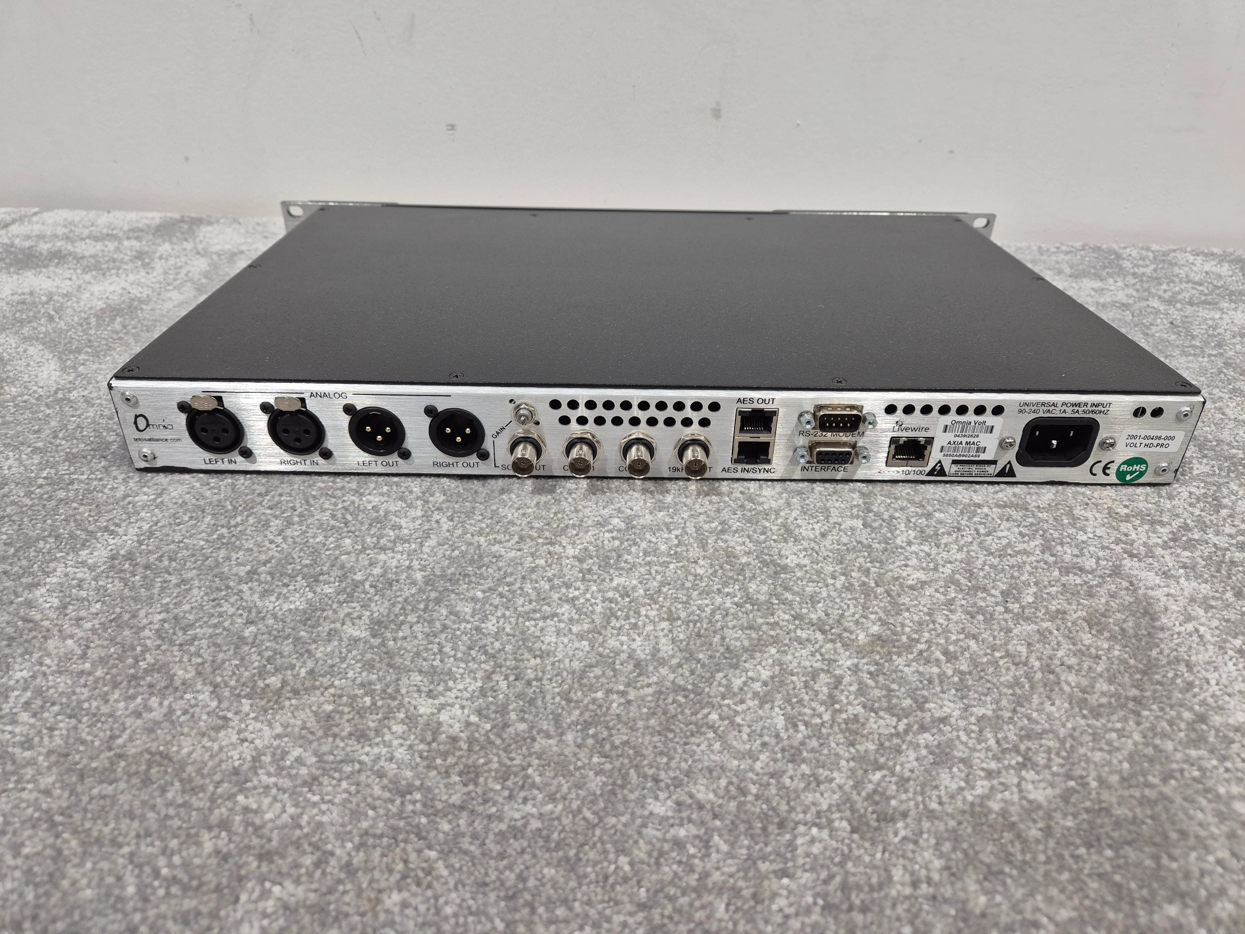 Omnia Volt - Broadcast Audio Processing Unit - Black - Image 7