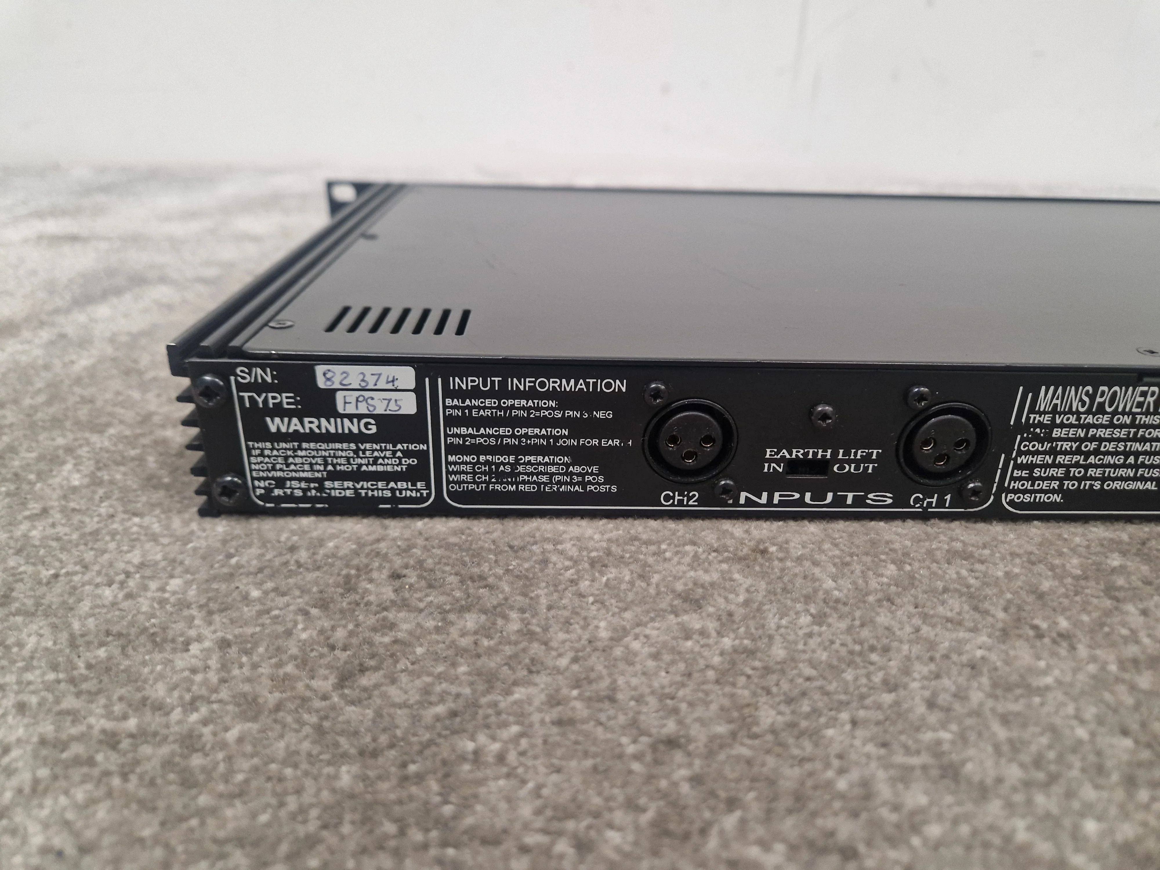 Omniphonics Footprint Series 75 Power Amplifier - Studio Quality Sound - Good - Image 11