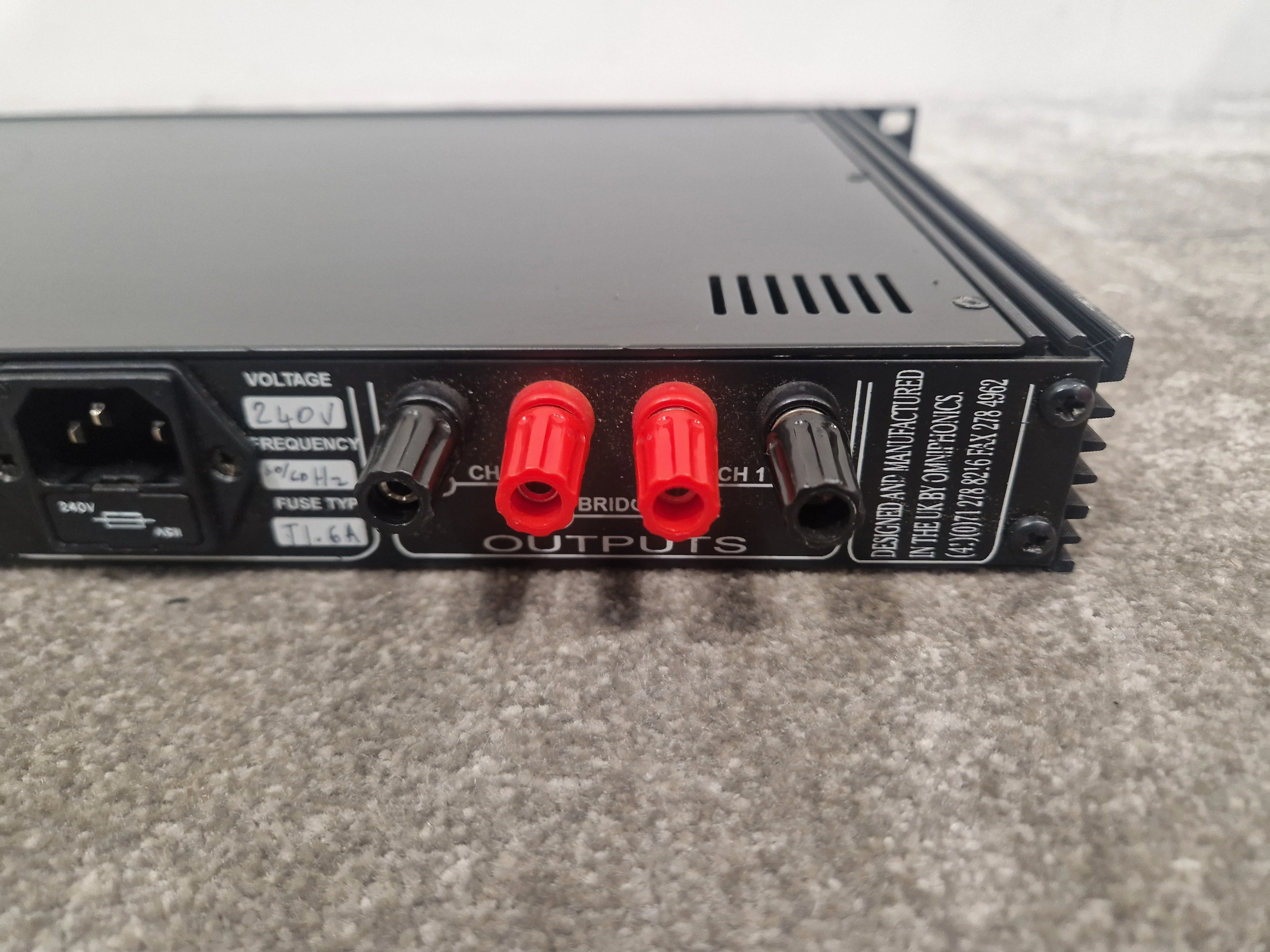 Omniphonics Footprint Series 75 Power Amplifier - Studio Quality Sound - Good - Image 9