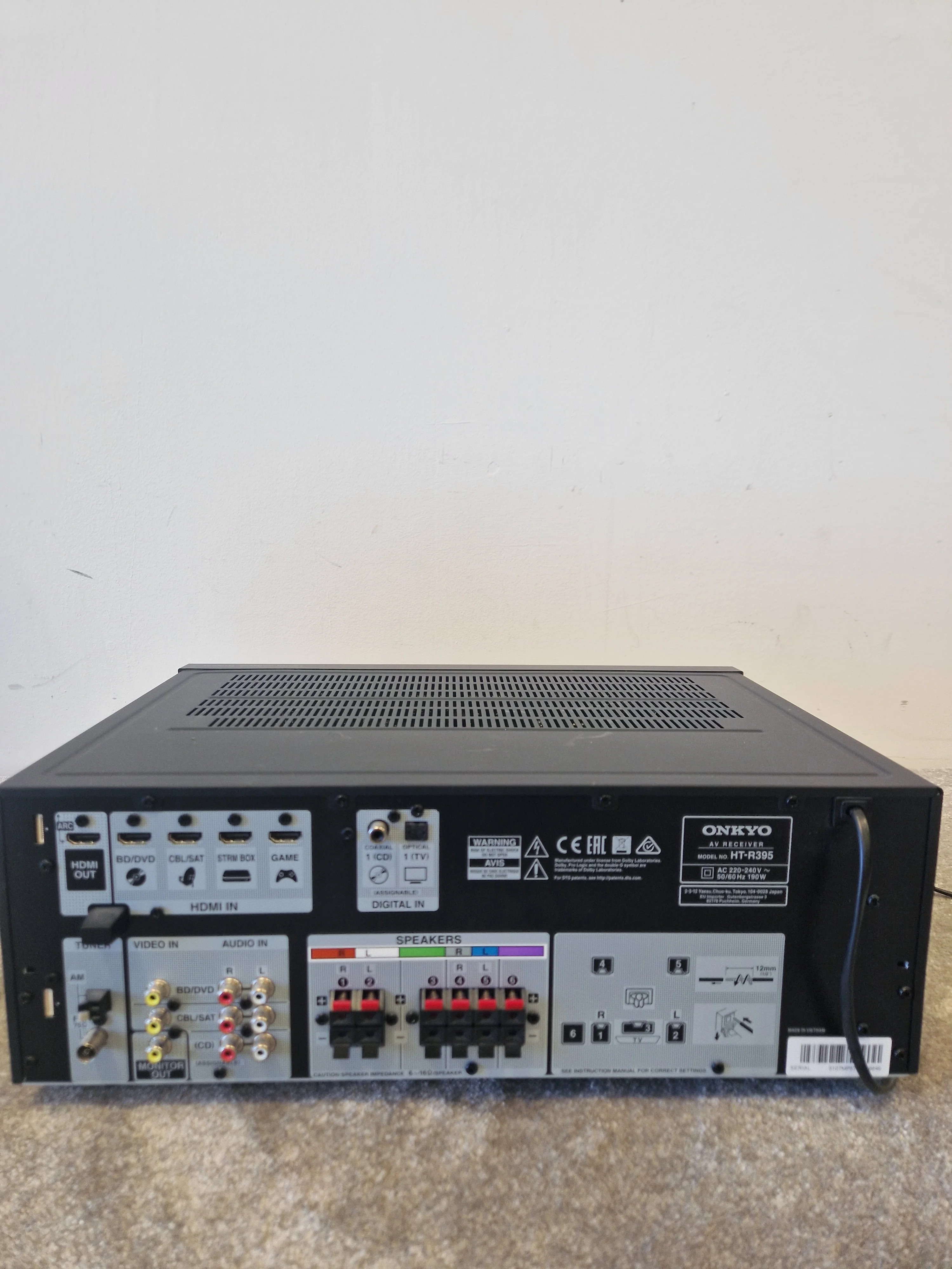 Onkyo HT-R395 - 5.1 Channel Home Cinema System Subwoofer and 4 Speakers - Excellent - Image 2