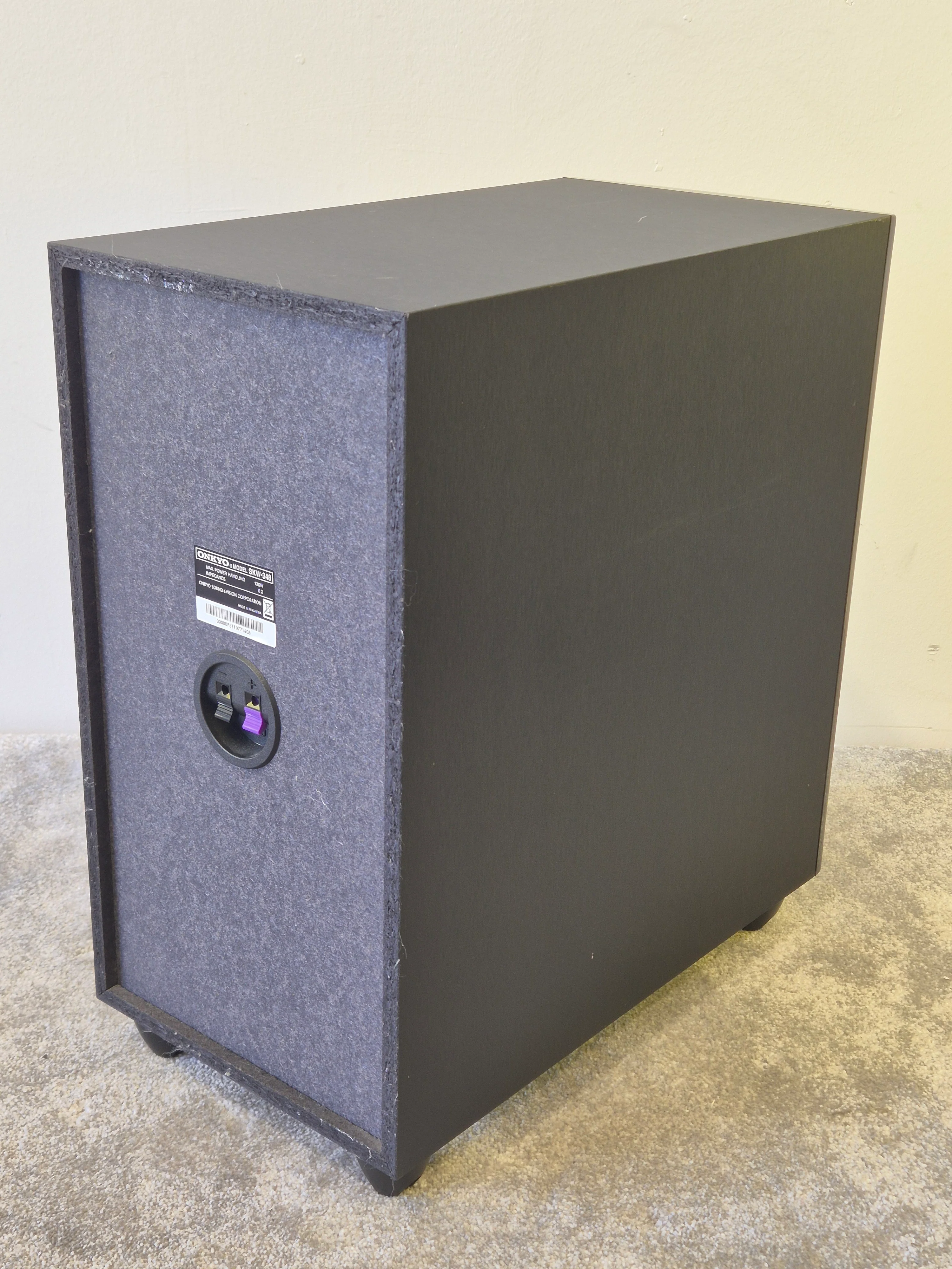 Onkyo SKW-348 130W Passive Subwoofer 6 Ohm - Very Good Condition - Deep Bass for Home Theater - Image 5