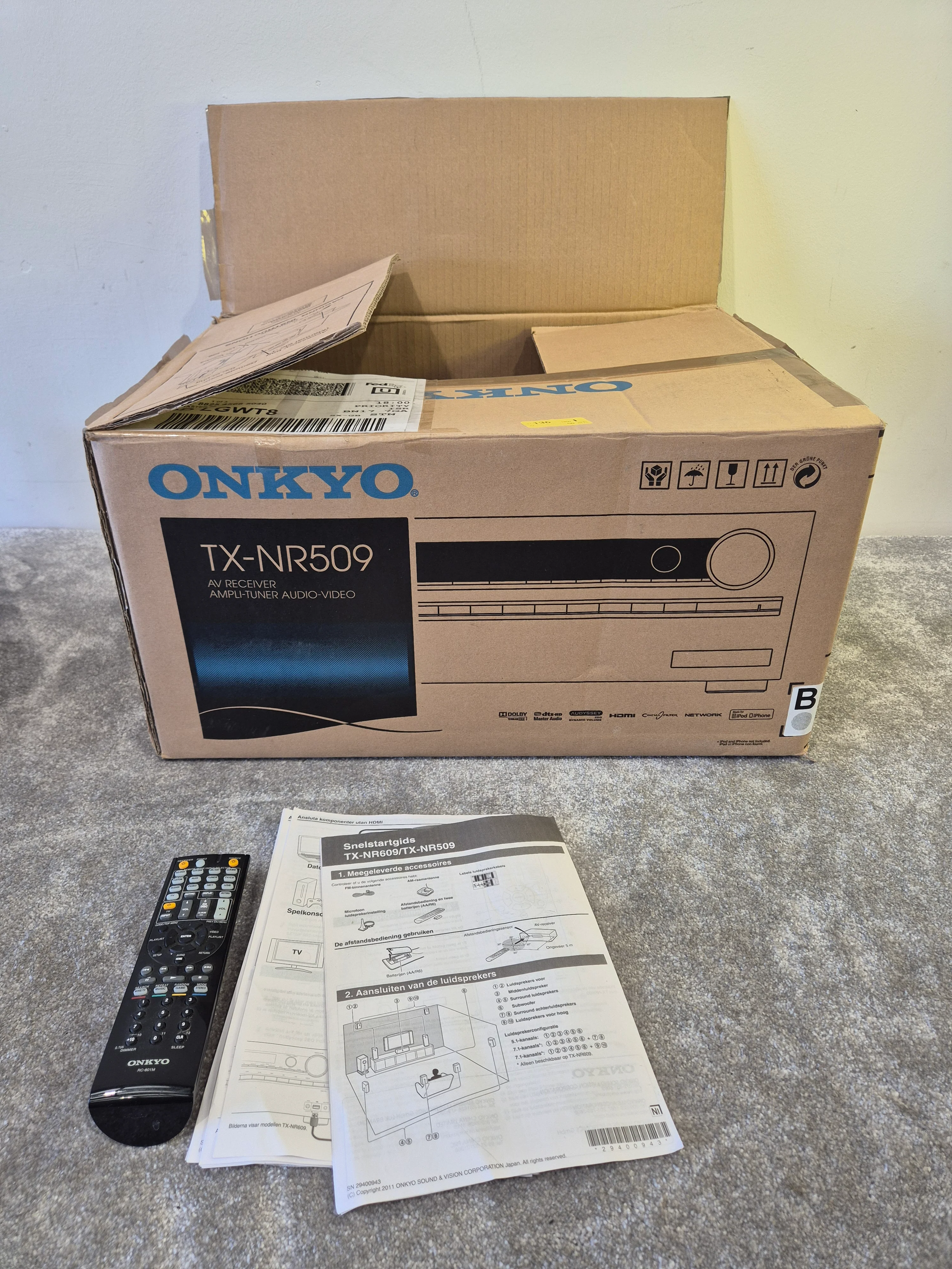 Onkyo TX-NR509 - Home Theater Receiver w/ Original Box - Image 12