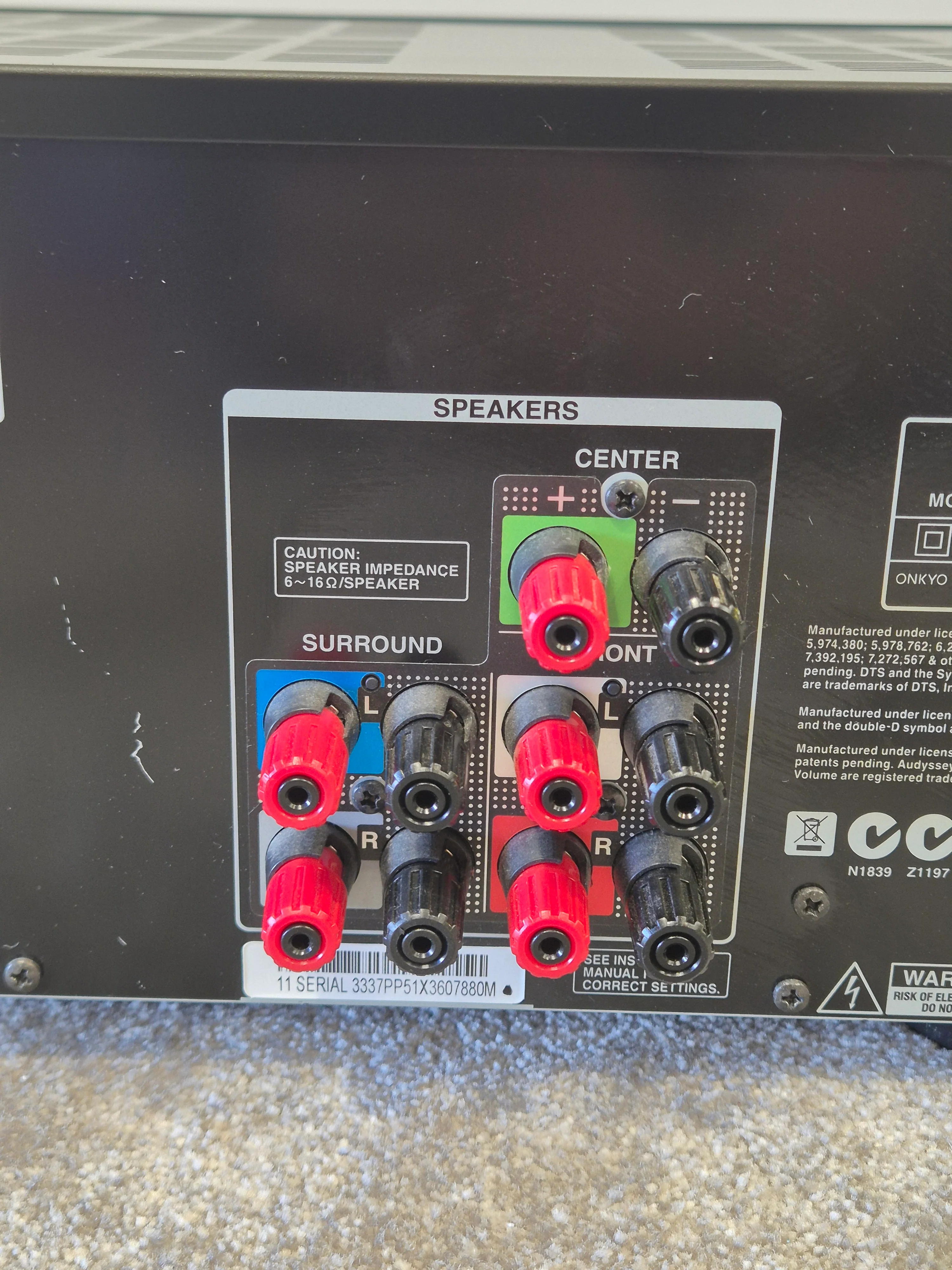 Onkyo TX-NR509 - Home Theater Receiver w/ Original Box - Image 8