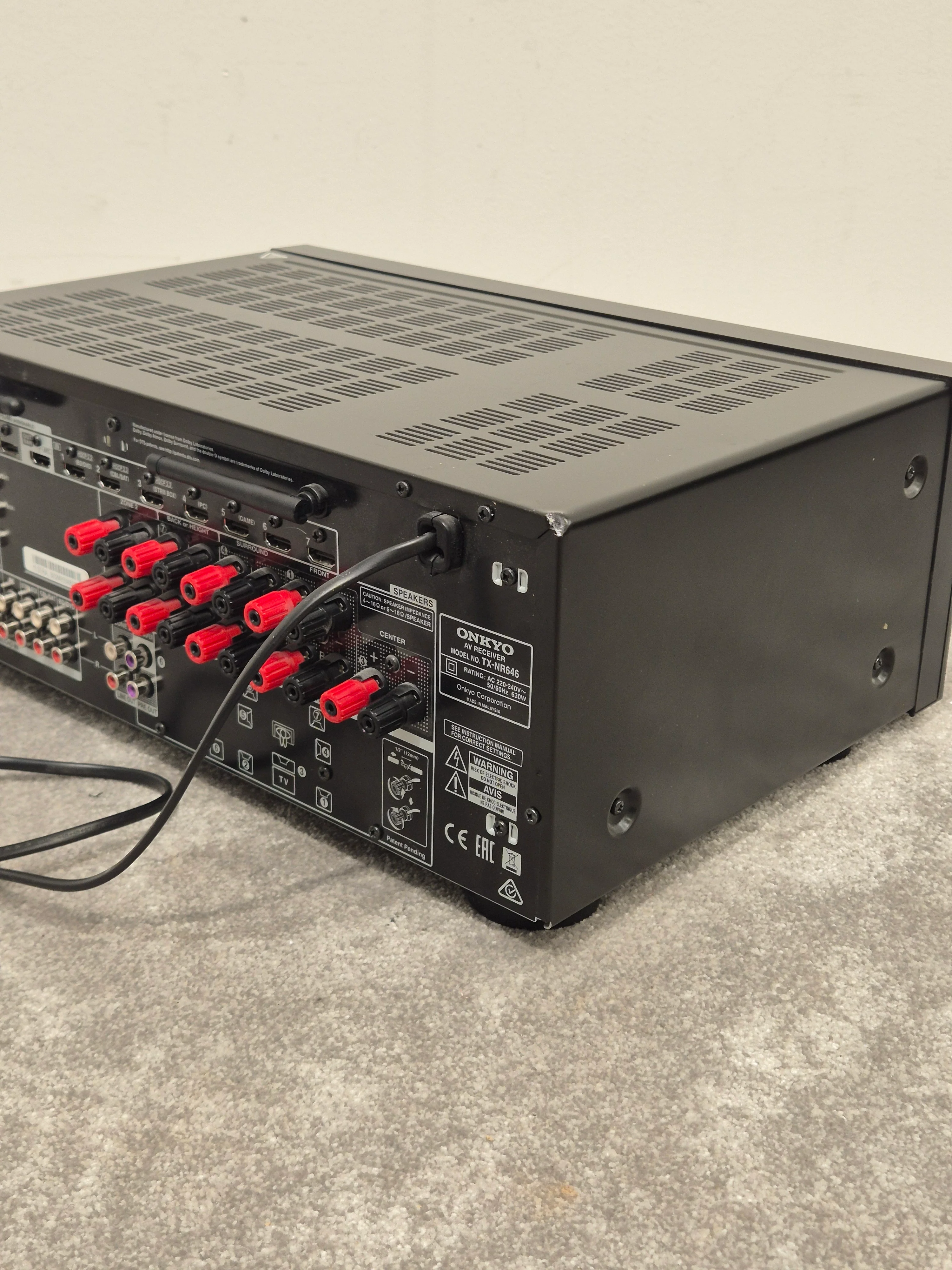 Onkyo TX-NR646 - 7.2-Channel AV Receiver - Very Good - Image 6