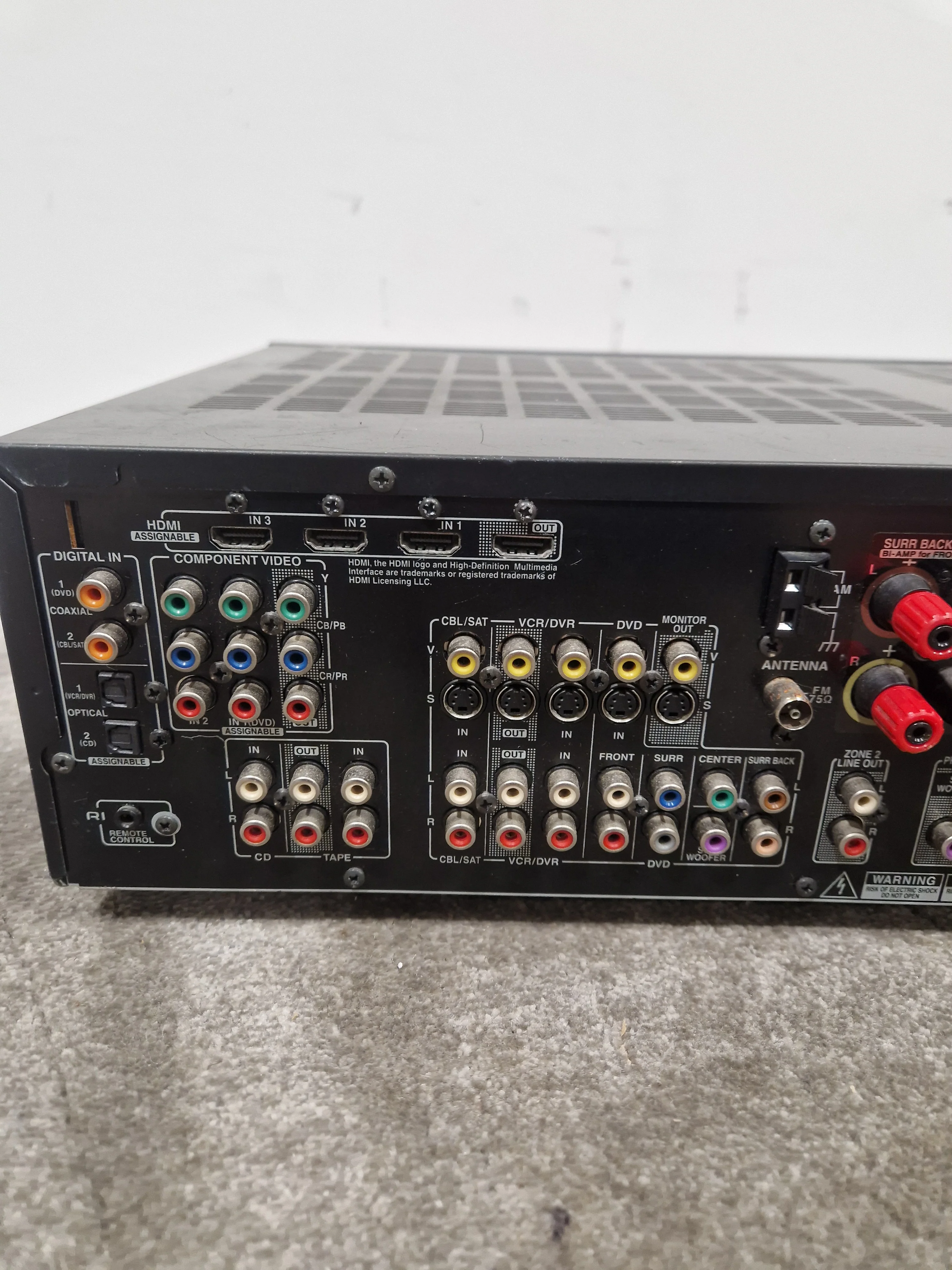 Onkyo TX-SR506 - AV Receiver - Black - Good w/ Cables - Image 12