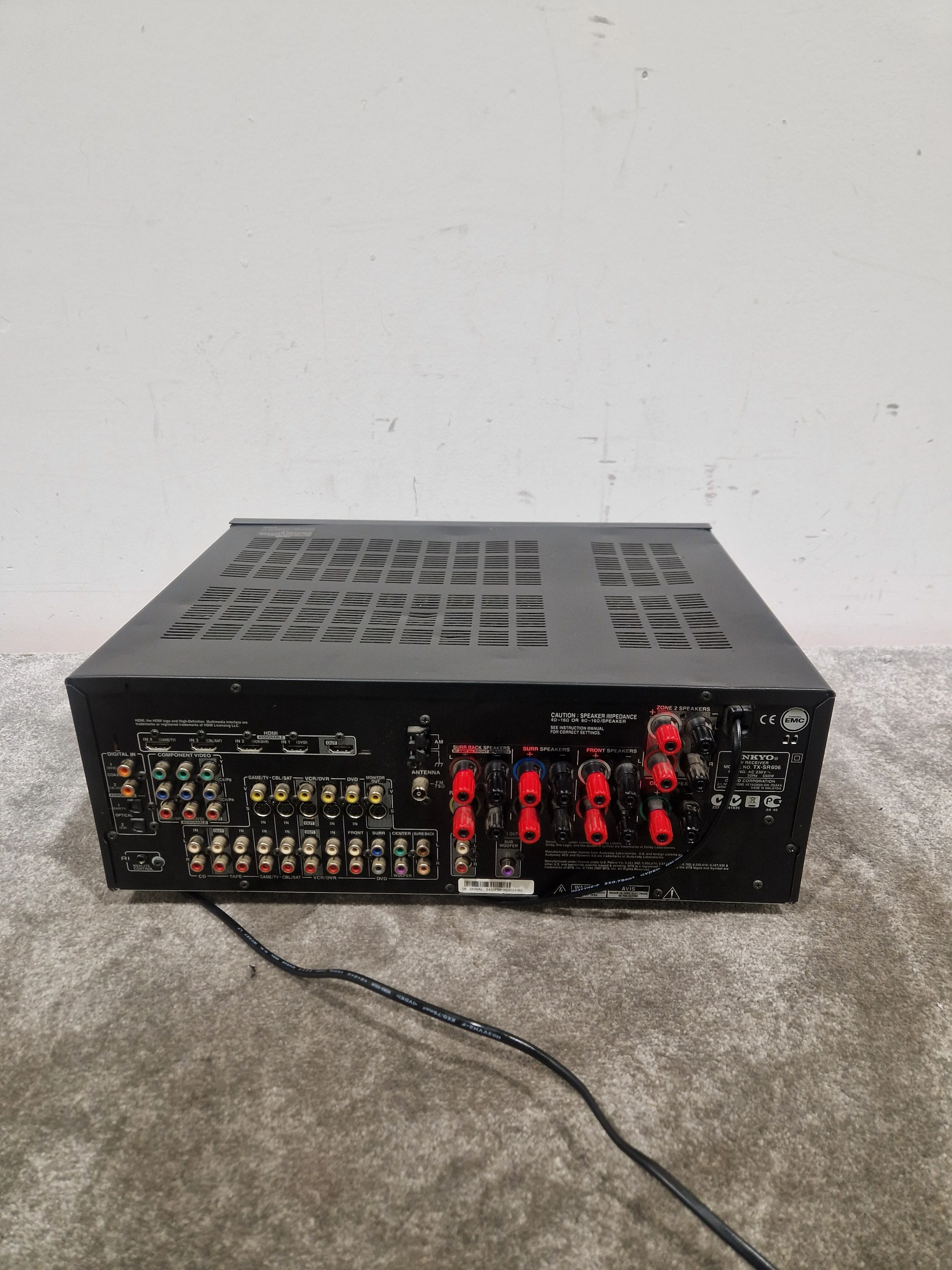 Onkyo TX-SR606 Receiver Receiver - 7.1 Channel - Good - Image 5