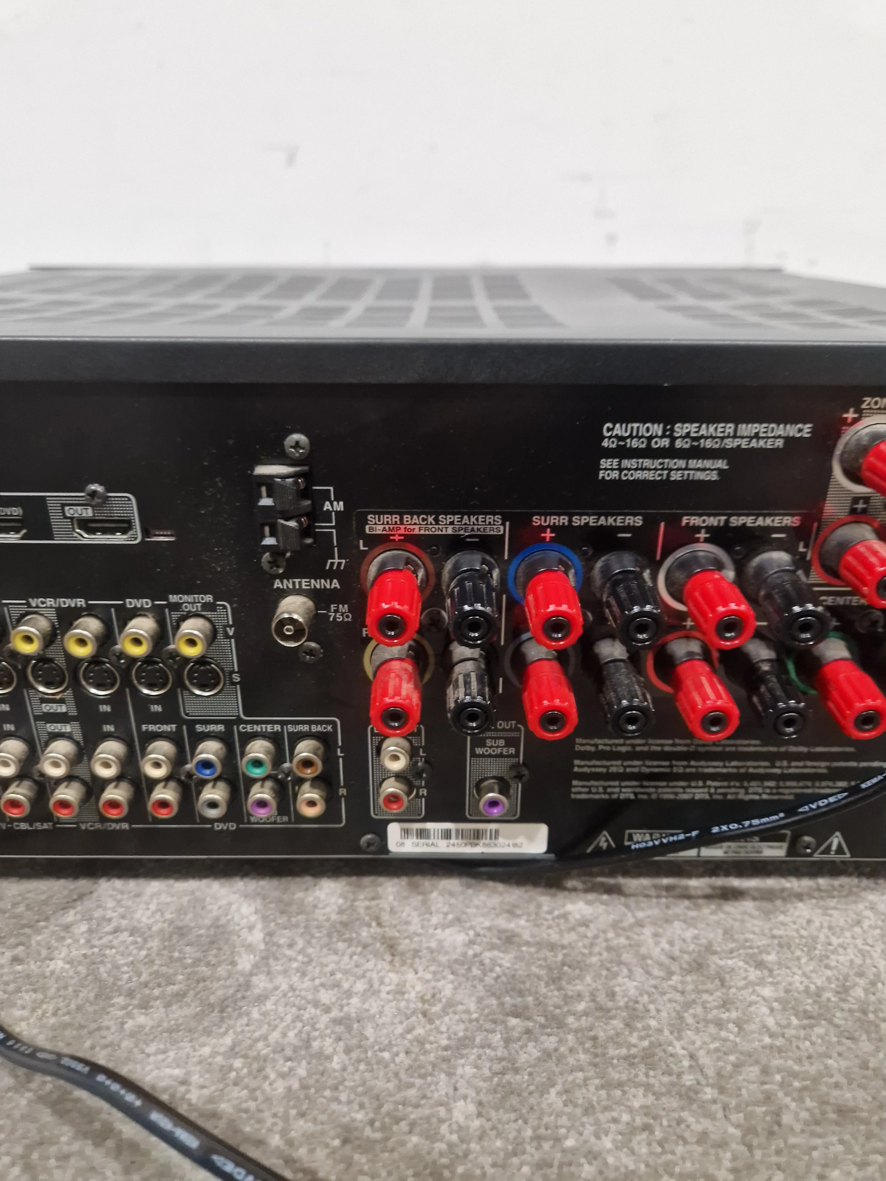 Onkyo TX-SR606 Receiver Receiver - 7.1 Channel - Good - Image 7
