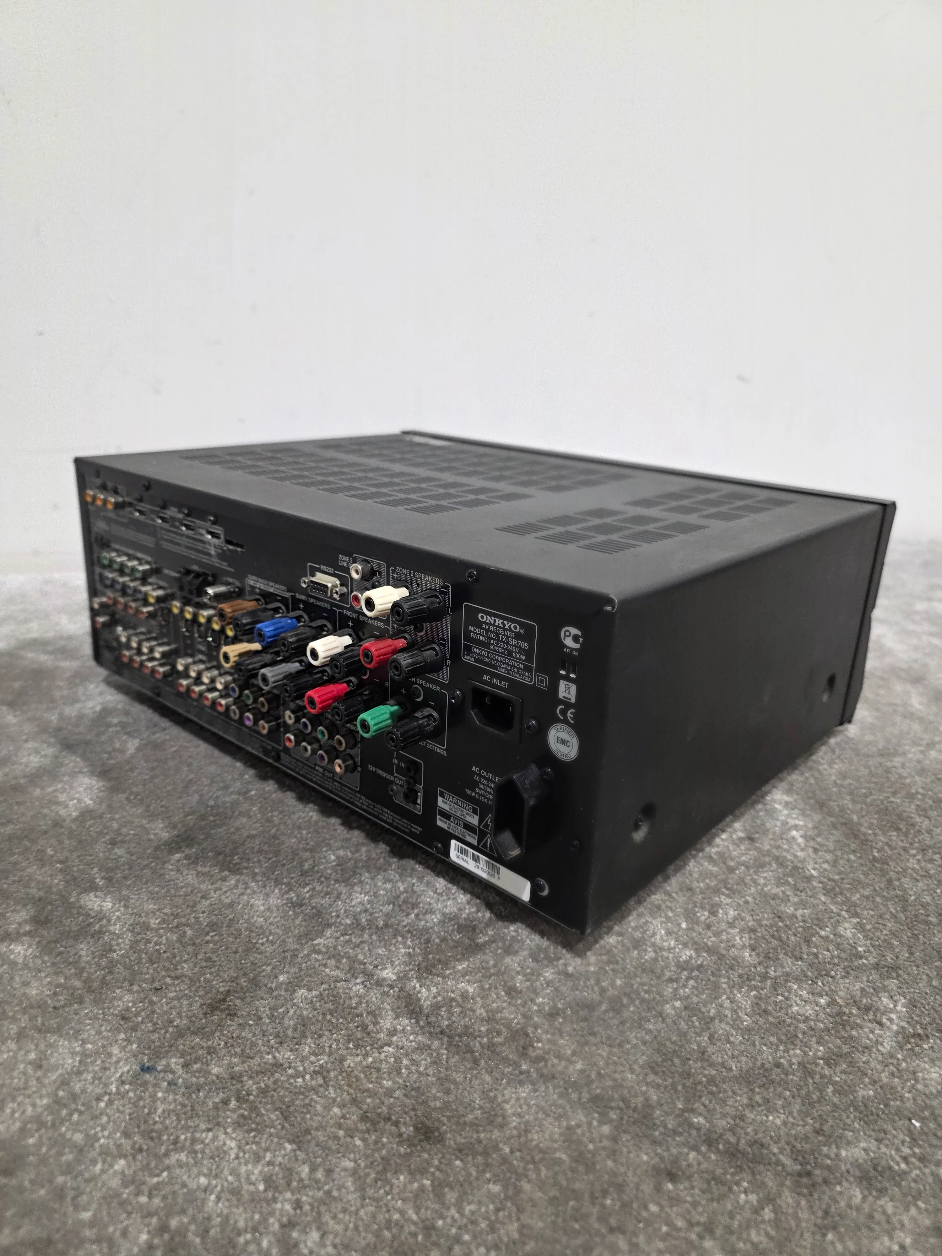 Onkyo TX-SR705 Receiver - 7.1 Channel - Fair w/  Power Supply - Image 12