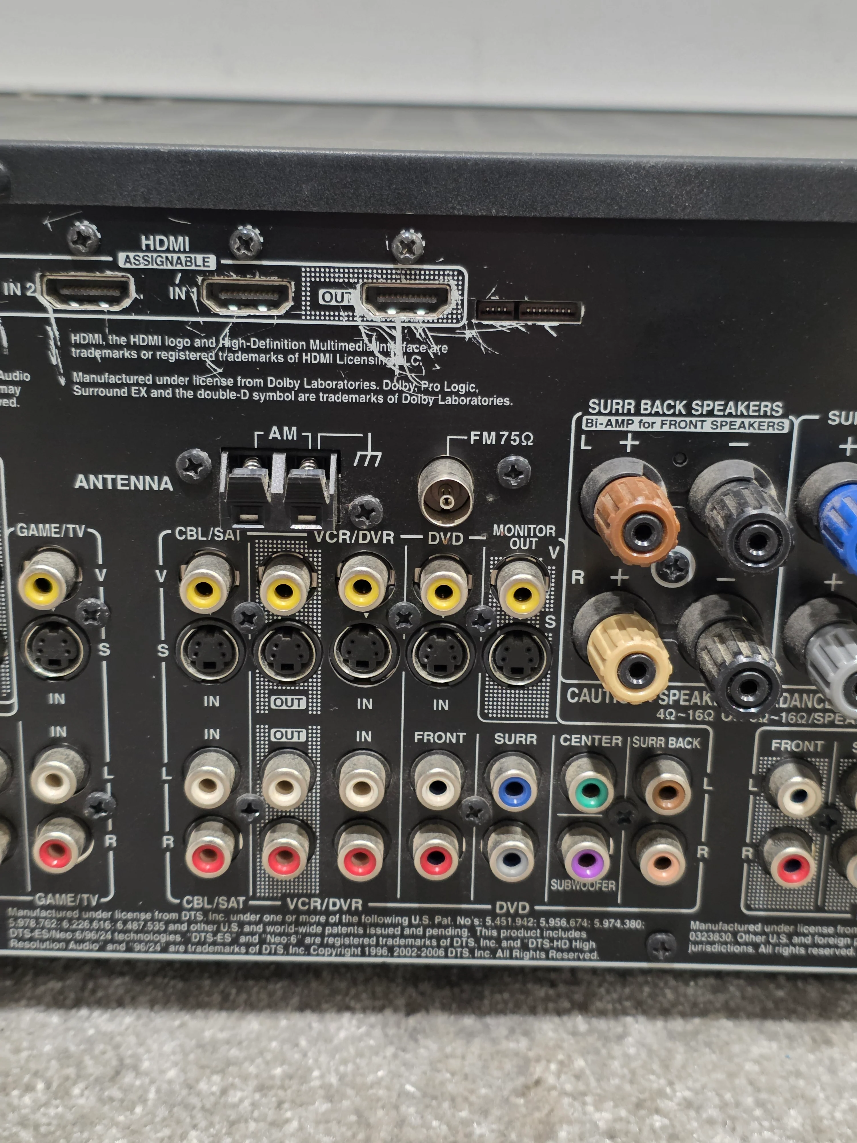 Onkyo TX-SR705 Receiver - 7.1 Channel - Fair w/  Power Supply - Image 6