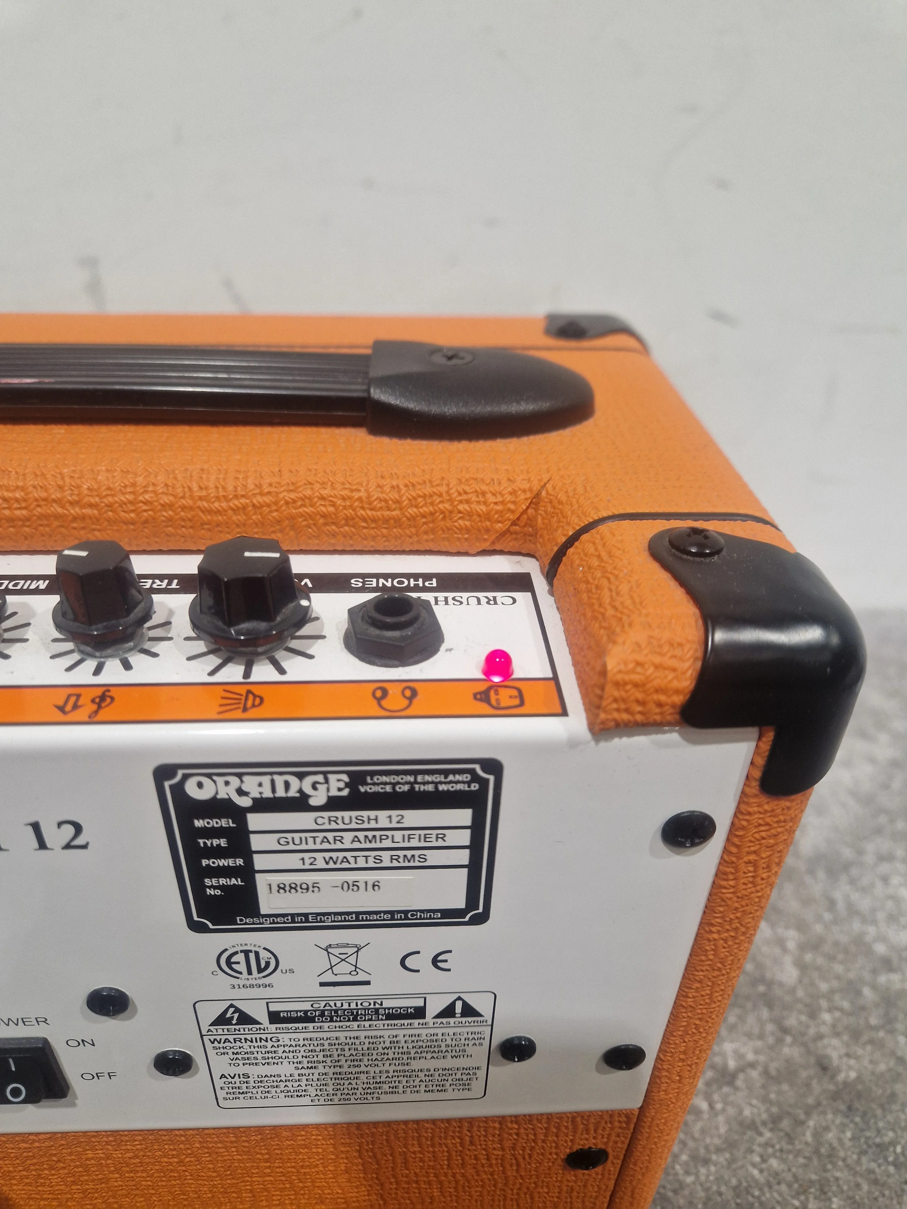Orange Crush 12 - Guitar Amplifier - Orange - Excellent - Image 8