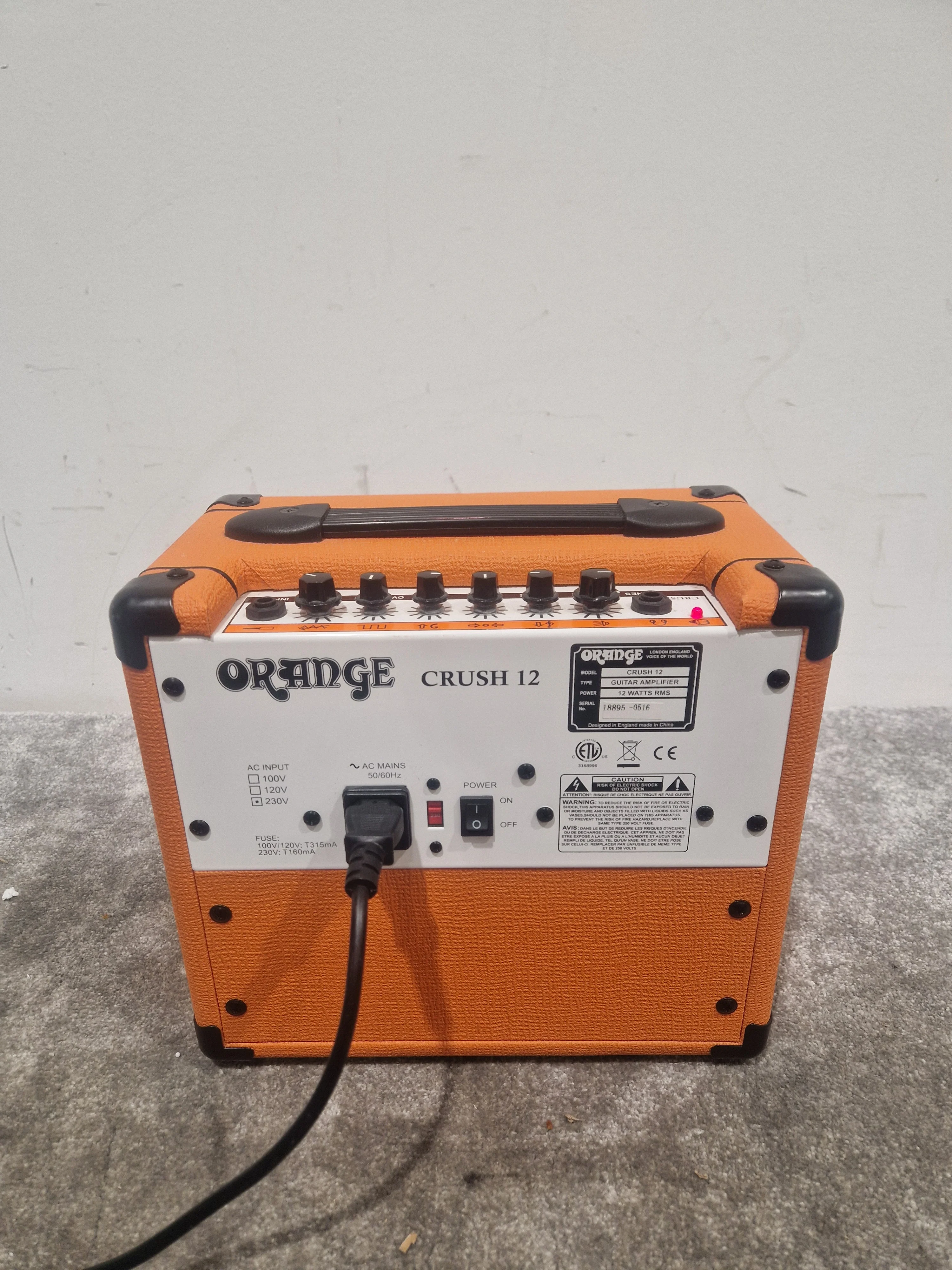Orange Crush 12 - Guitar Amplifier - Orange - Excellent - Image 9