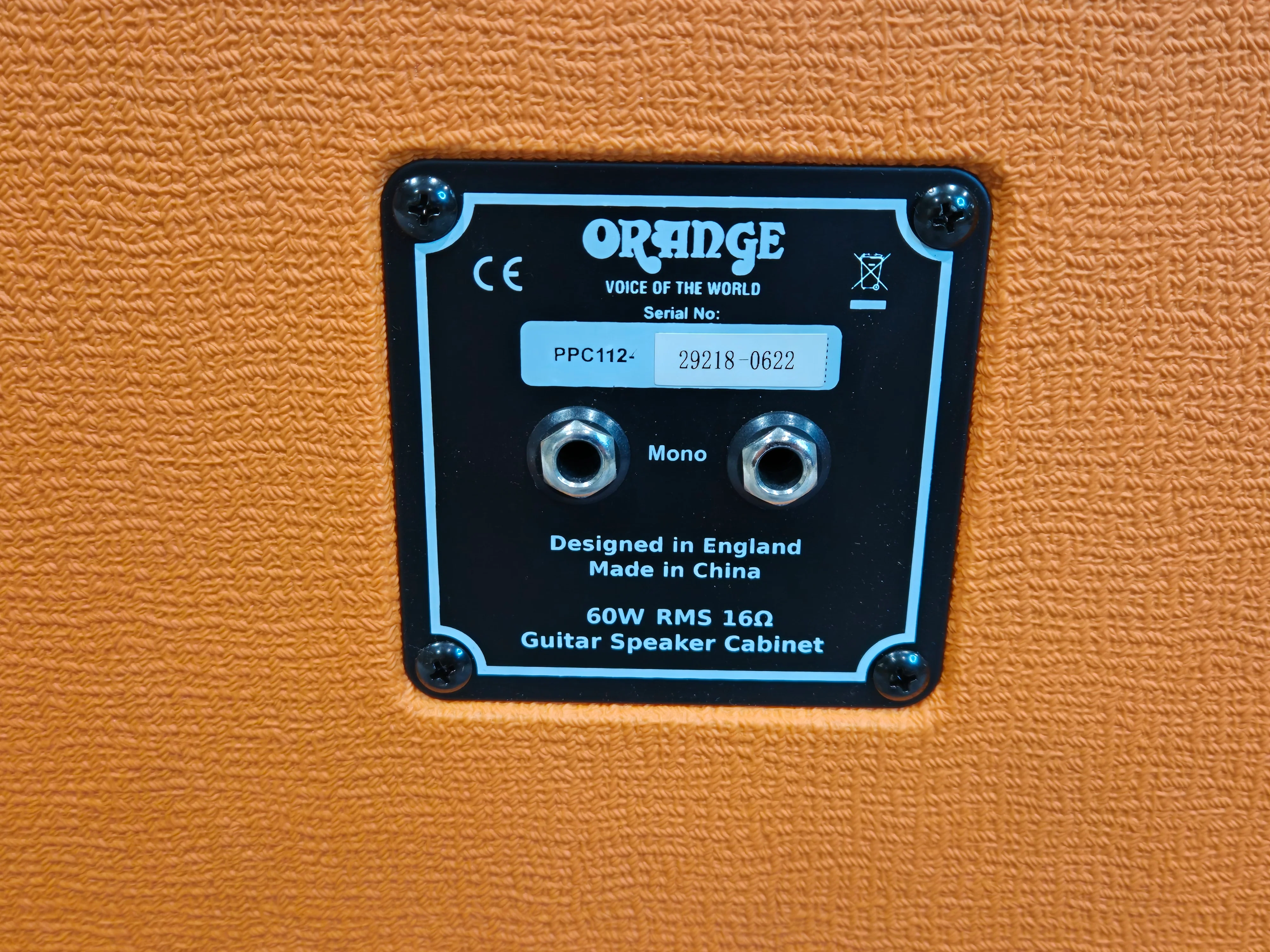 Orange PPC112 Cab - 60-watts Guitar Speaker Cabinet - Mint - Image 5