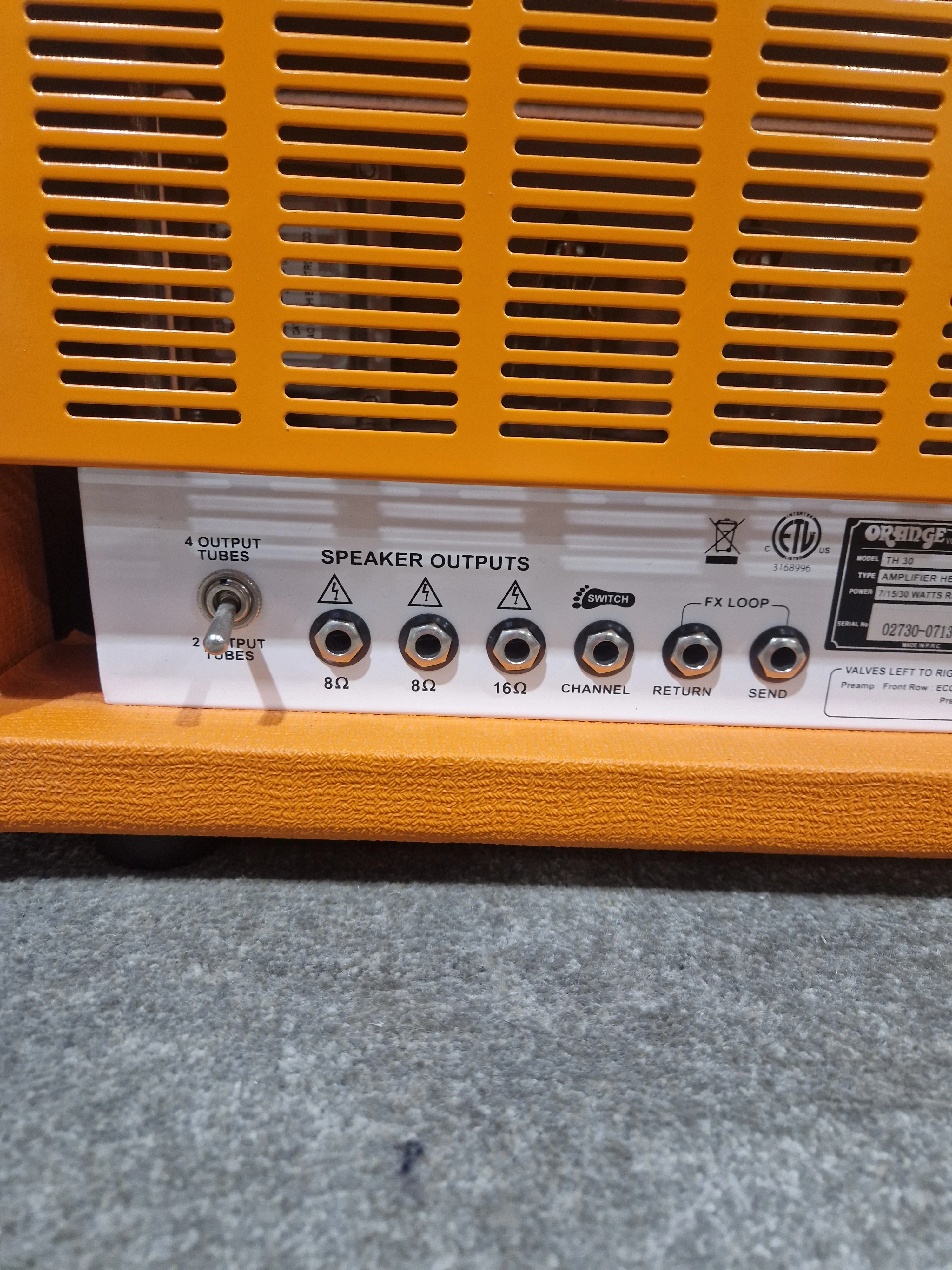 Orange TH30 - Guitar Amplifier Head - Orange - Like New w/ Original Box & Power Cable - Image 11