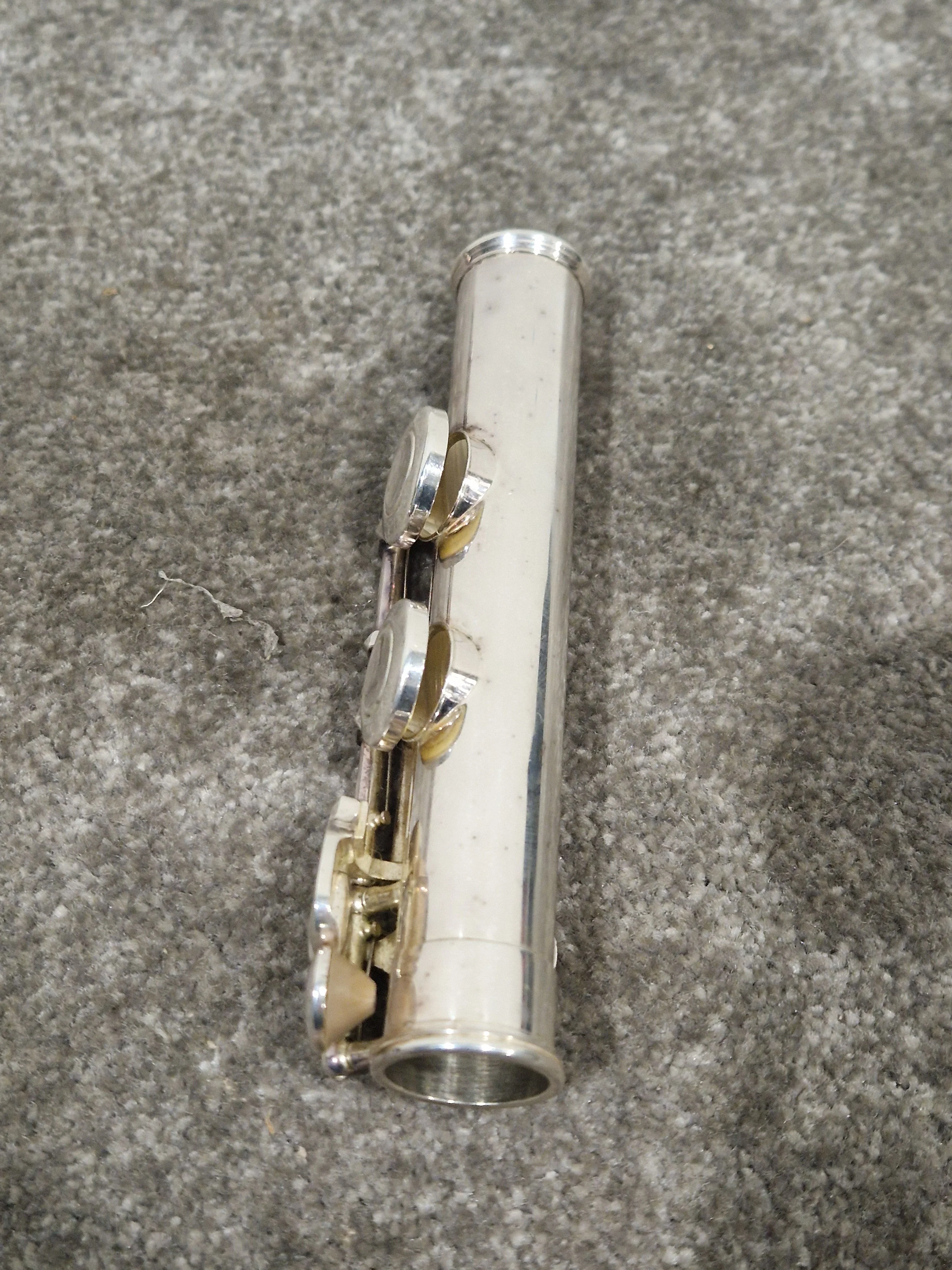 Osborne Engraved Silver Standard Nickel Flute - Elegant Design - Good w/ Hard Case - Image 15