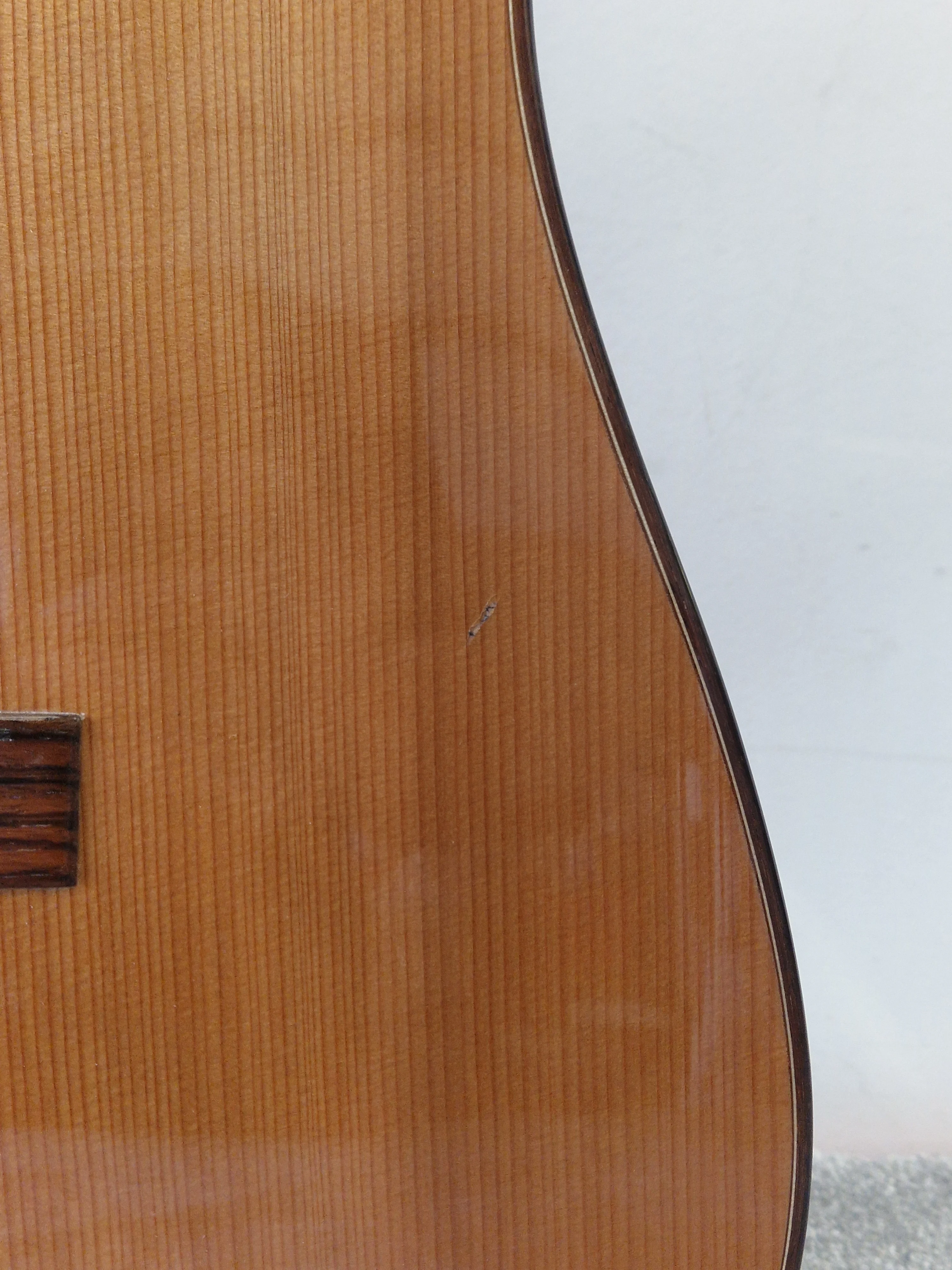 Ozark 3801 Dreadnought Acoustic Guitar – Solid Cedar Top & Koa Back – Very Good - Image 5