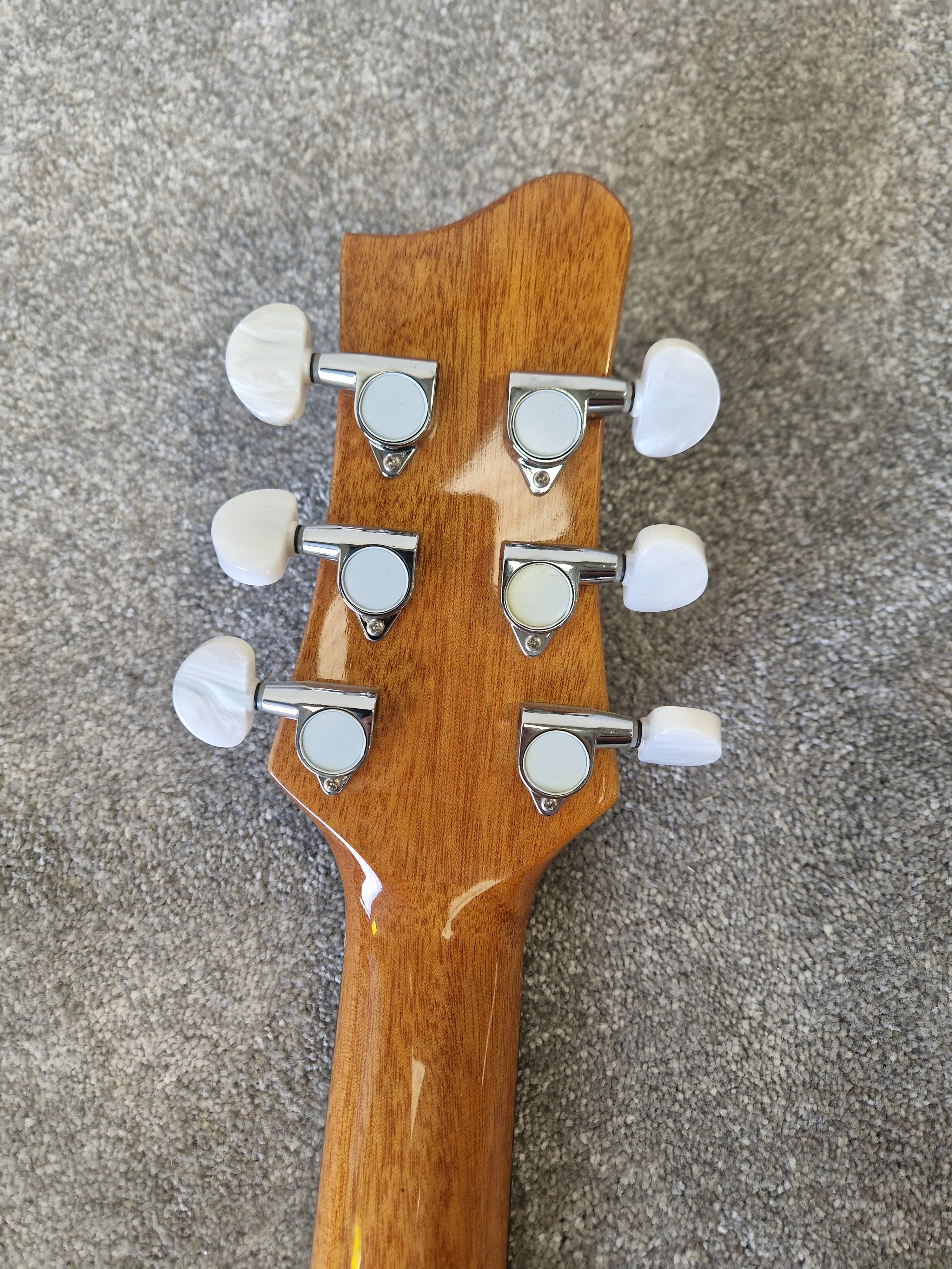 Ozark 3801 Dreadnought Acoustic Guitar – Solid Cedar Top & Koa Back – Very Good - Image 7