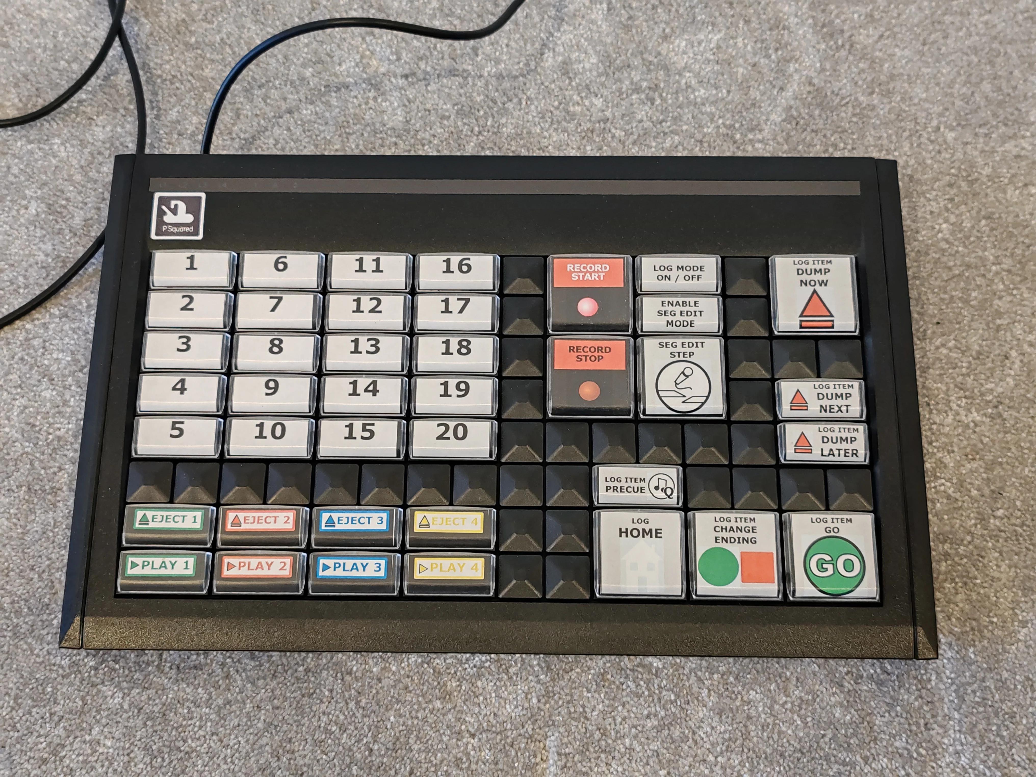 P Squared Myriad 500 Playout Keyboard for Radio Broadcasting - Image 2