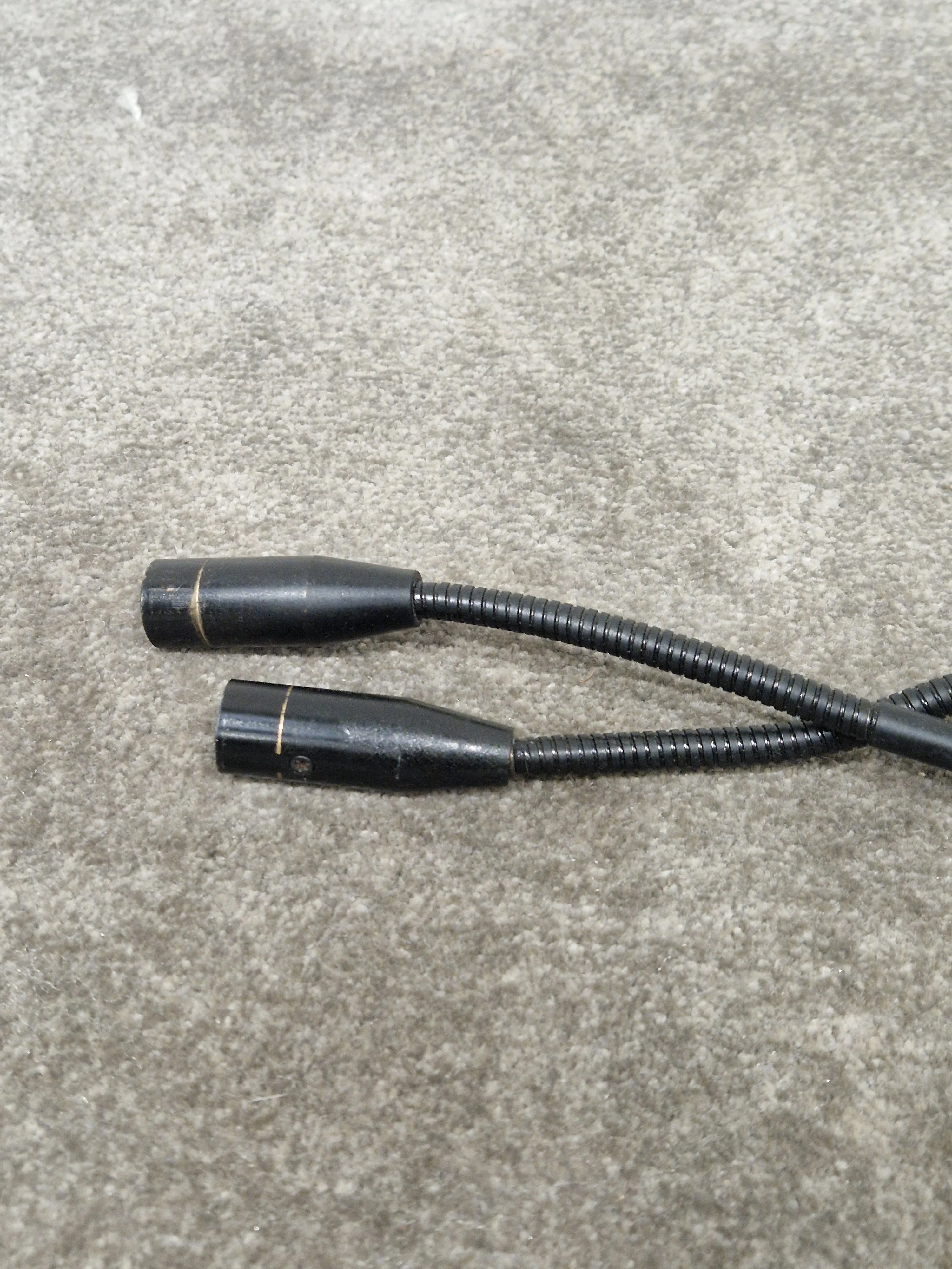 Pair OF Generic Goose Neck Microphones - Flexible Positioning - Very Good - Image 3