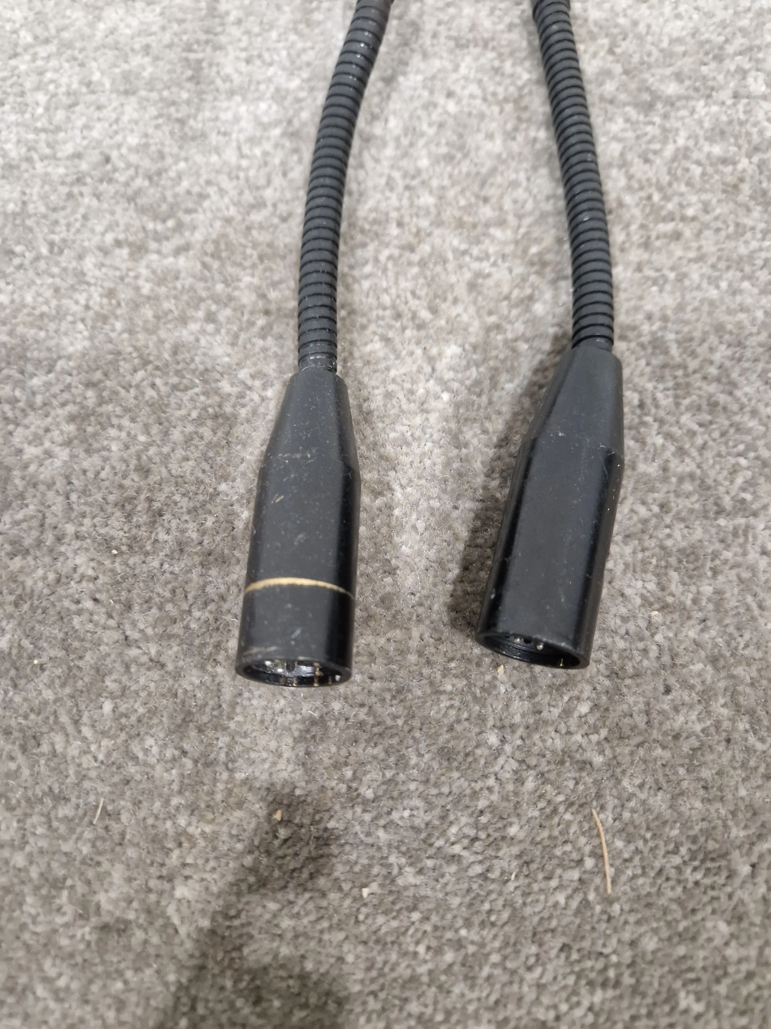 Pair OF Generic Goose Neck Microphones - Flexible Positioning - Very Good - Image 4