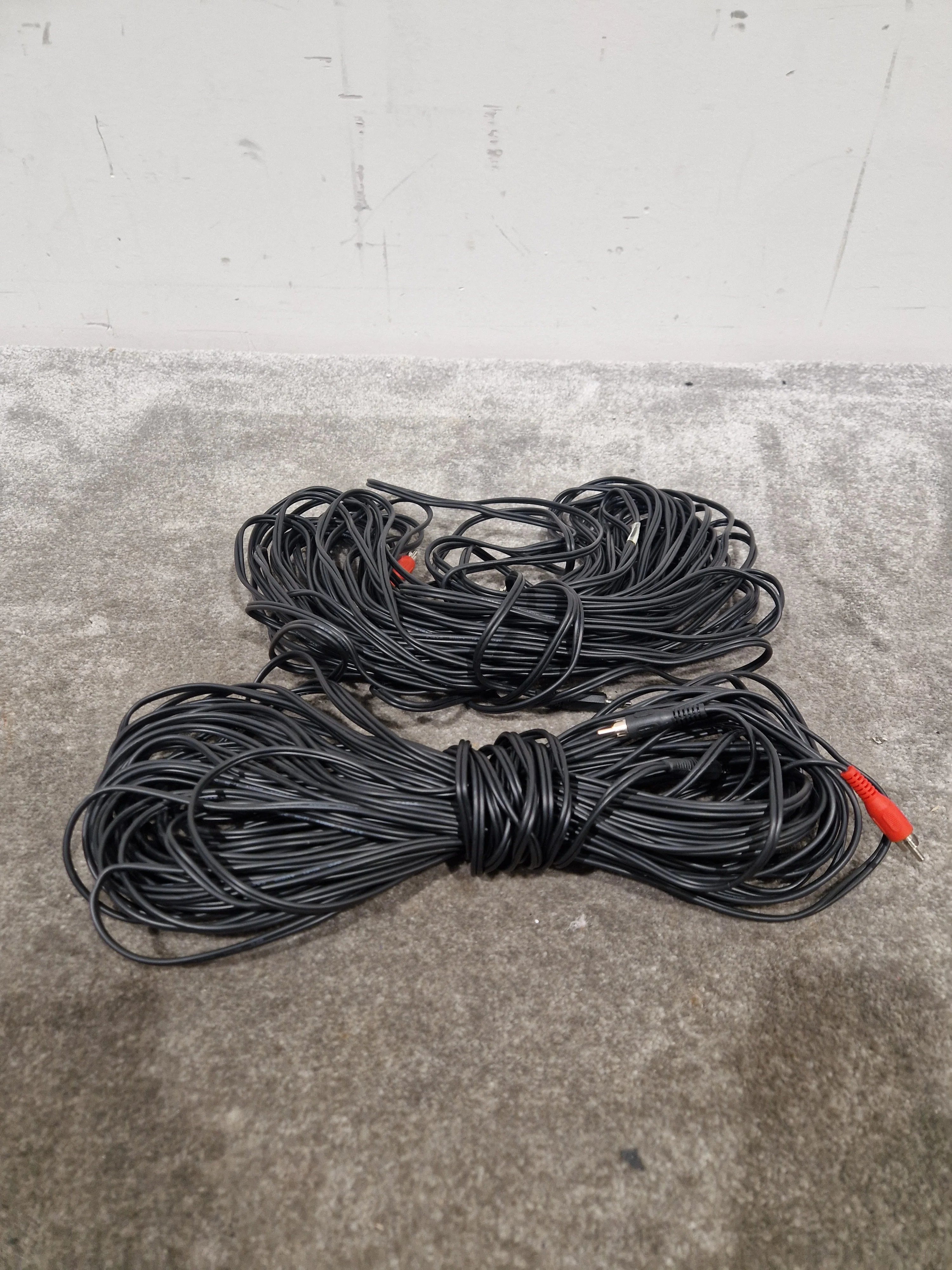 Pair OF Phono TO 3.5mm Jack Long Length - Durable Audio Cable - Excellent - Image 10