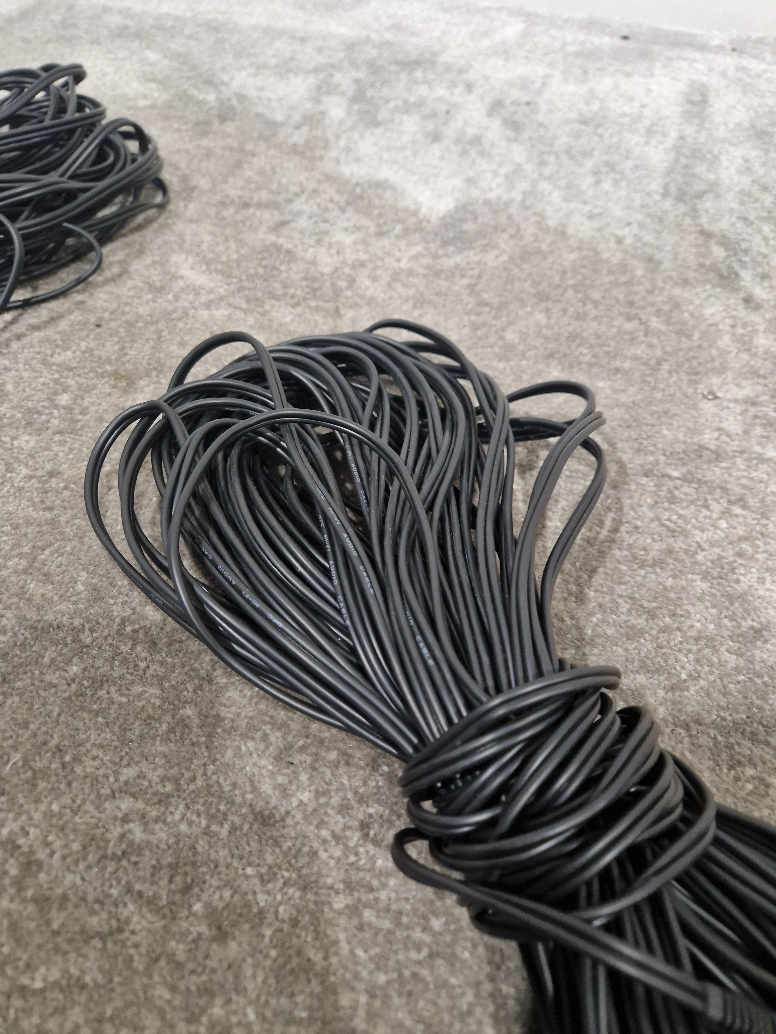 Pair OF Phono TO 3.5mm Jack Long Length - Durable Audio Cable - Excellent - Image 3