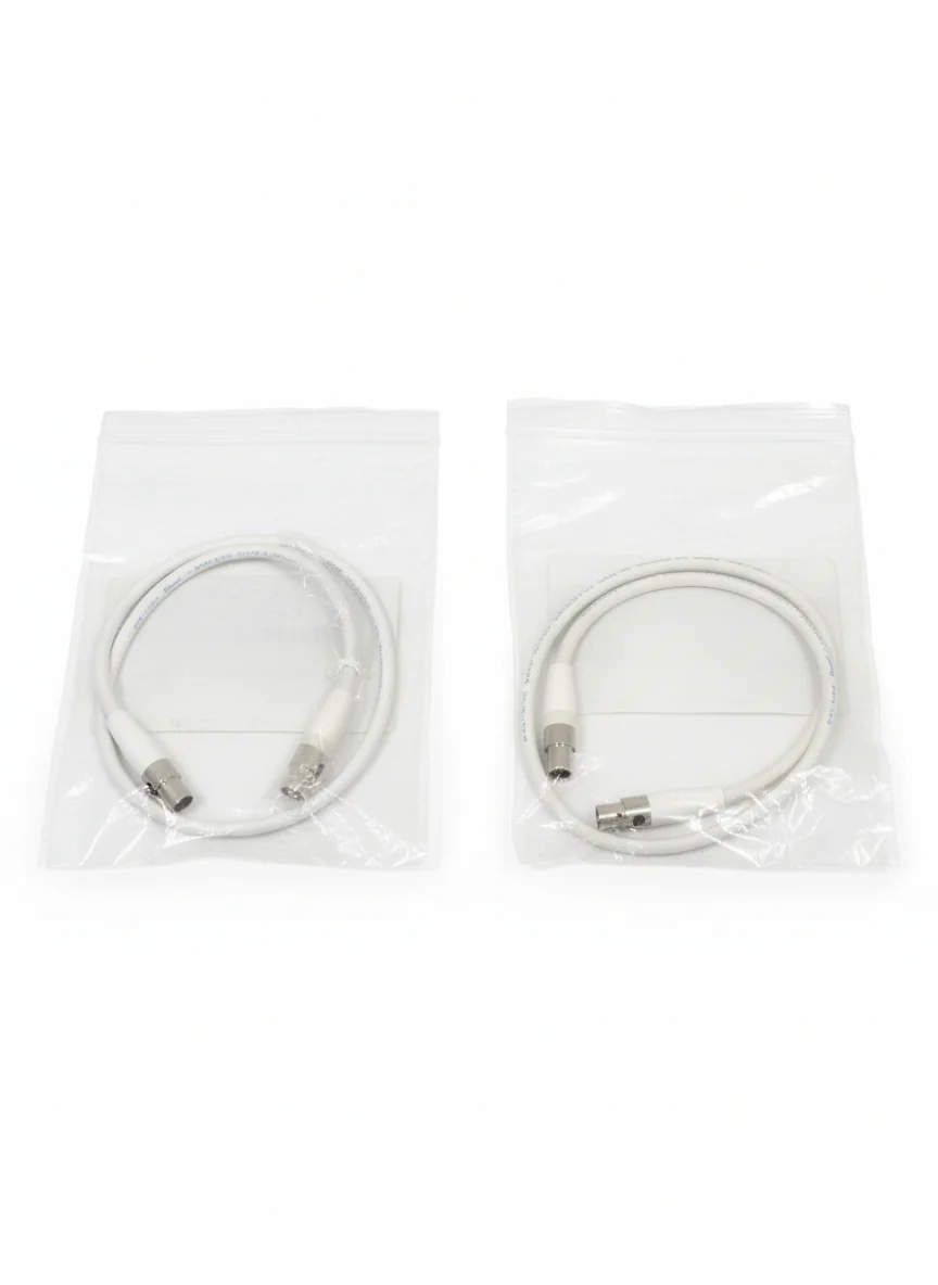 Pair OF Polycom White CM2 4-6P XLR Cables - High-Fidelity Audio - Excellent w/ Original Packaging