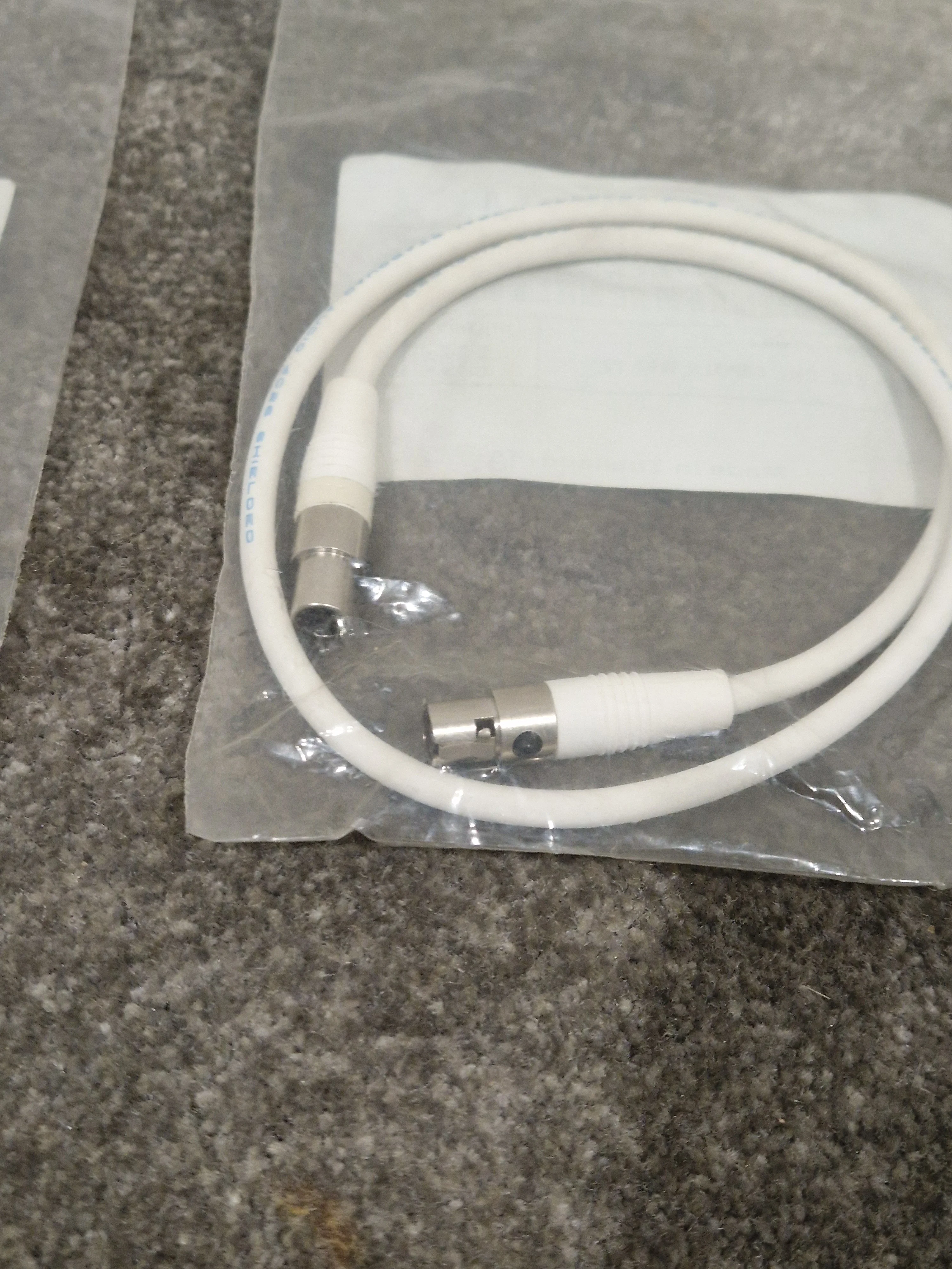 Pair OF Polycom White CM2 4-6P XLR Cables - High-Fidelity Audio - Excellent w/ Original Packaging - Image 6