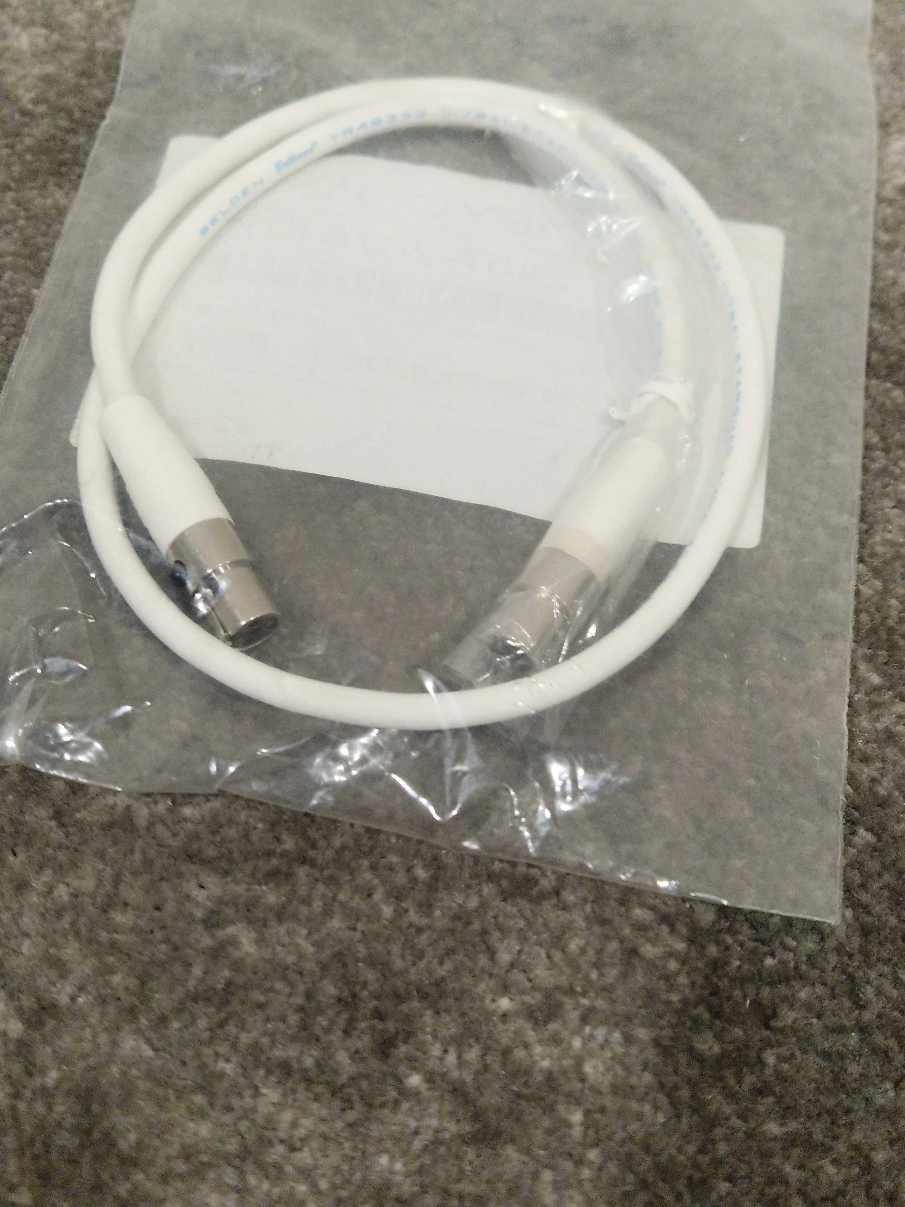 Pair OF Polycom White CM2 4-6P XLR Cables - High-Fidelity Audio - Excellent w/ Original Packaging - Image 7