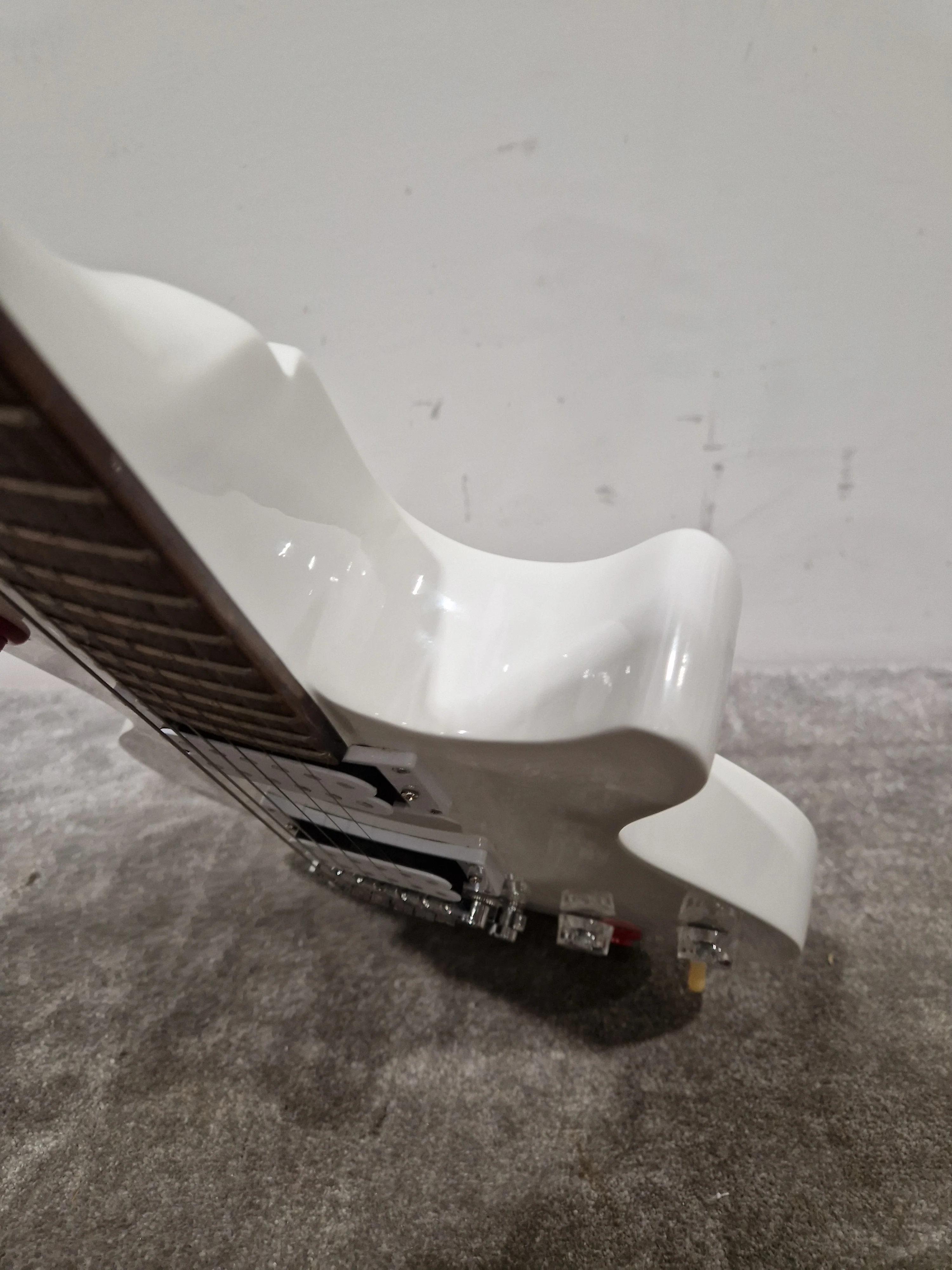 Palace Buckethead LP Style Full White Electric Guitar - Signature Design - Excellent - Image 11