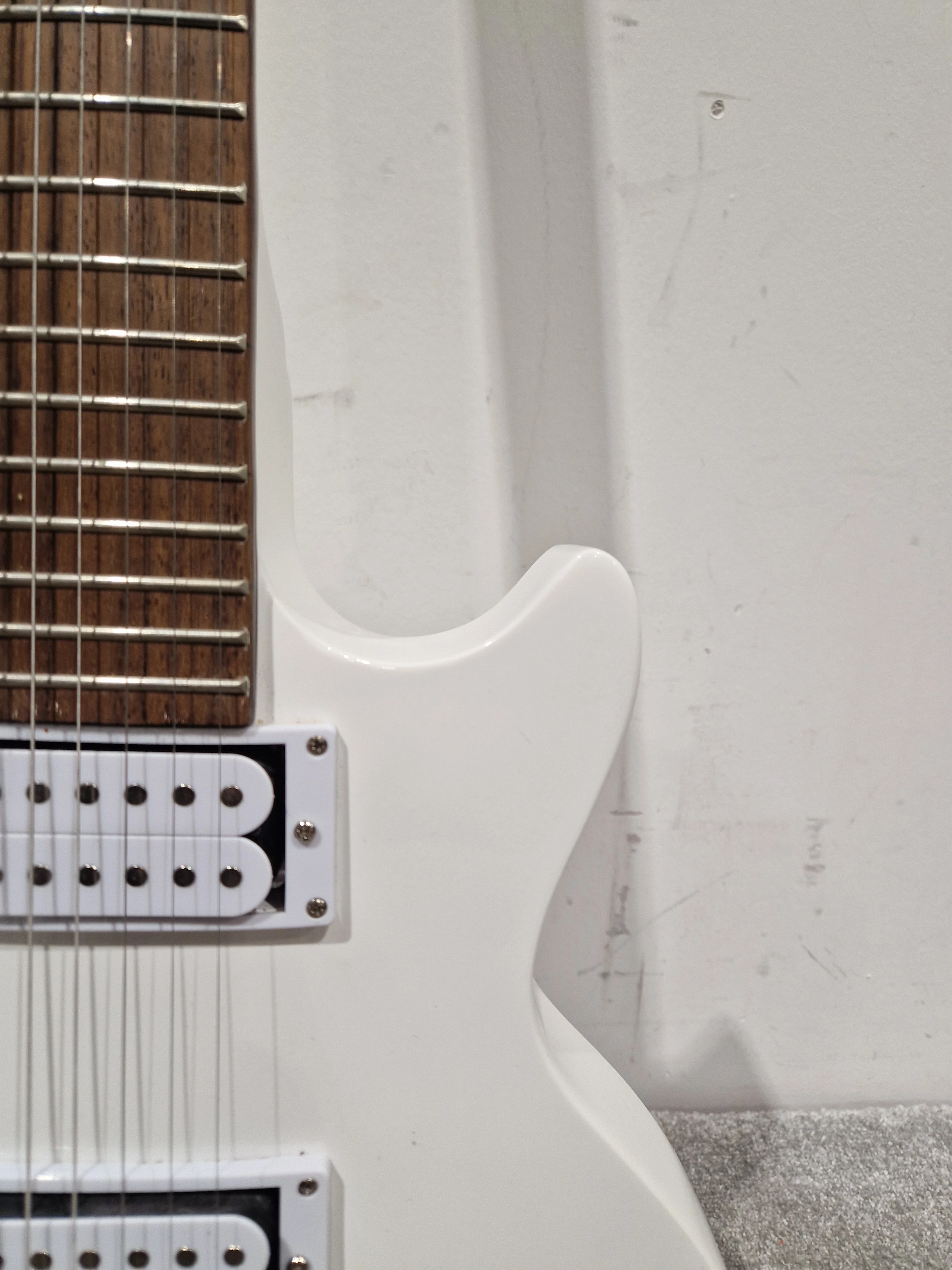 Palace Buckethead LP Style Full White Electric Guitar - Signature Design - Excellent - Image 7