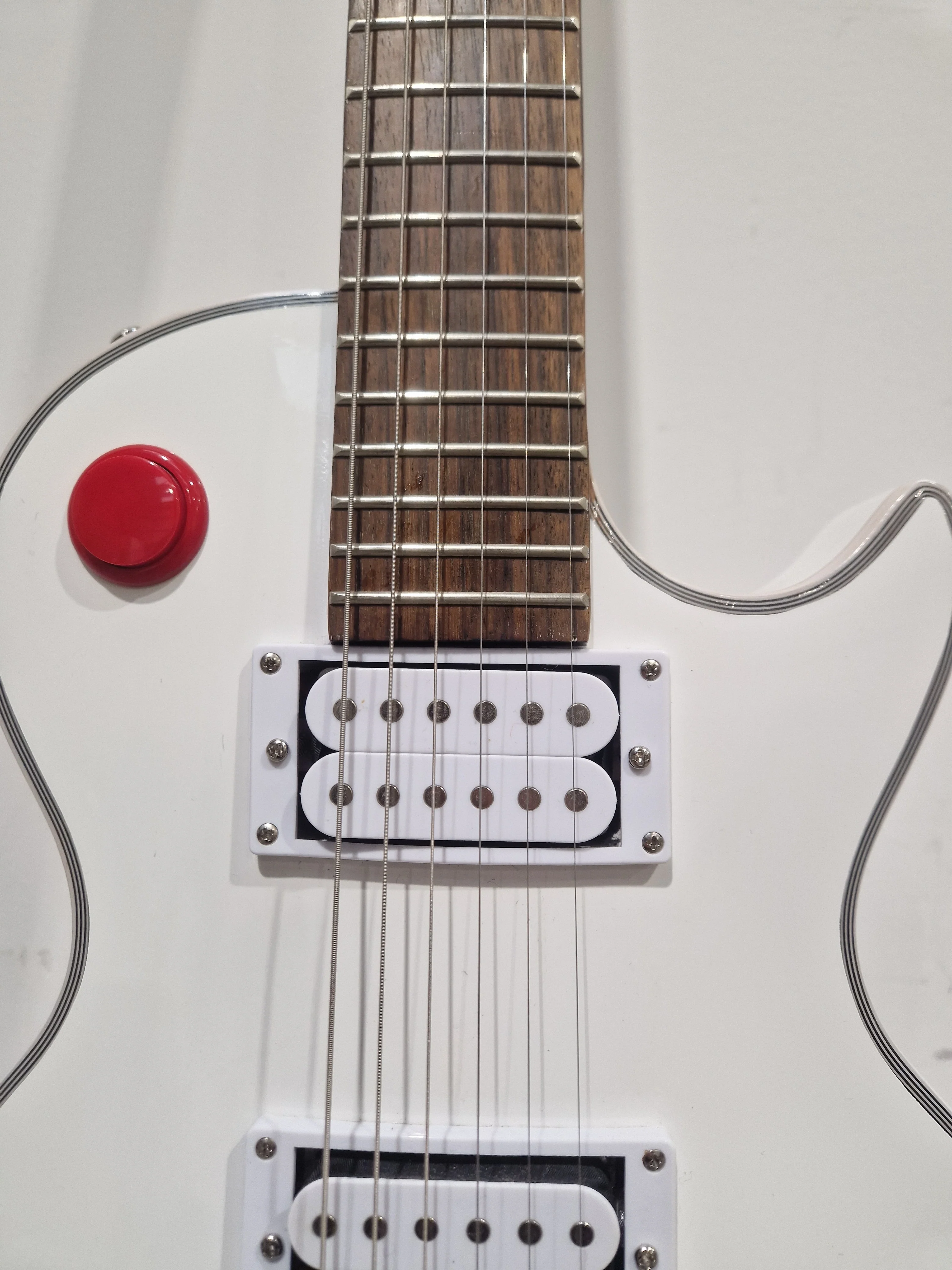 Palace Custom Buckethead Signature Alpine White LP Style Electric Guitar - Signature Design - Very Good - Image 23