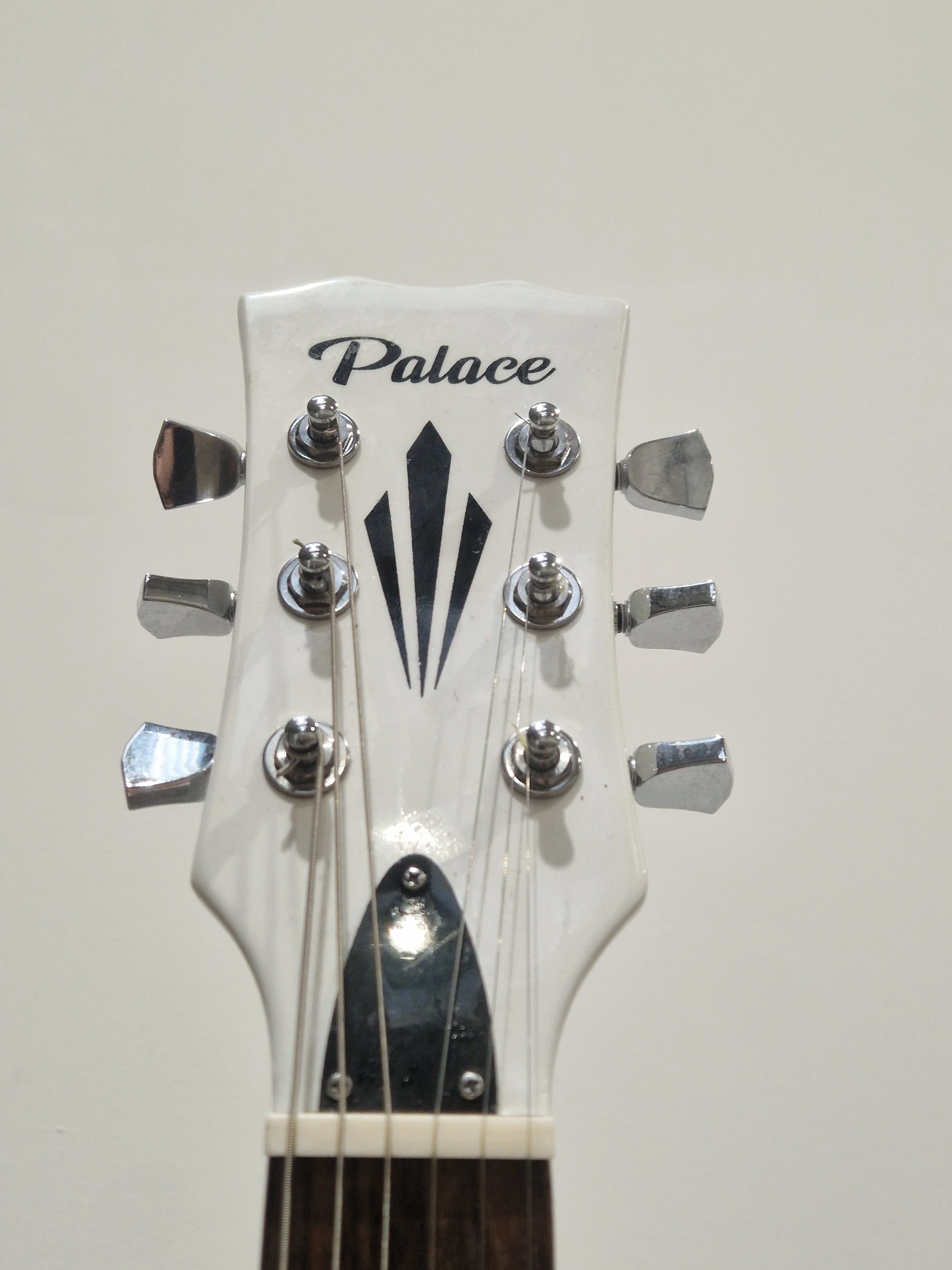 Palace Custom Buckethead Signature Alpine White LP Style Electric Guitar - Signature Design - Very Good - Image 6