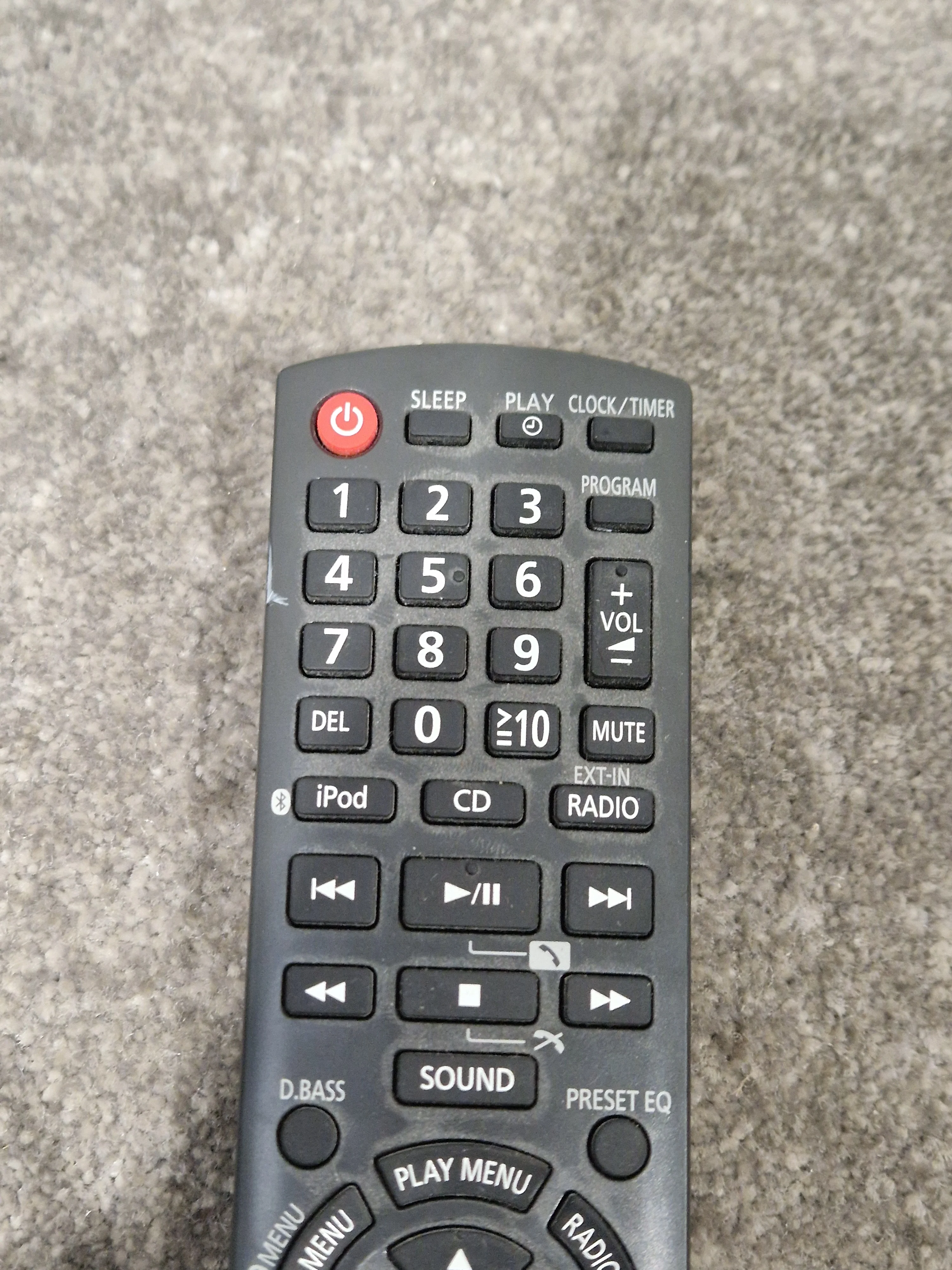 Panasonic Audio System Remote Control - Wireless Control Device - Very Good - Image 2