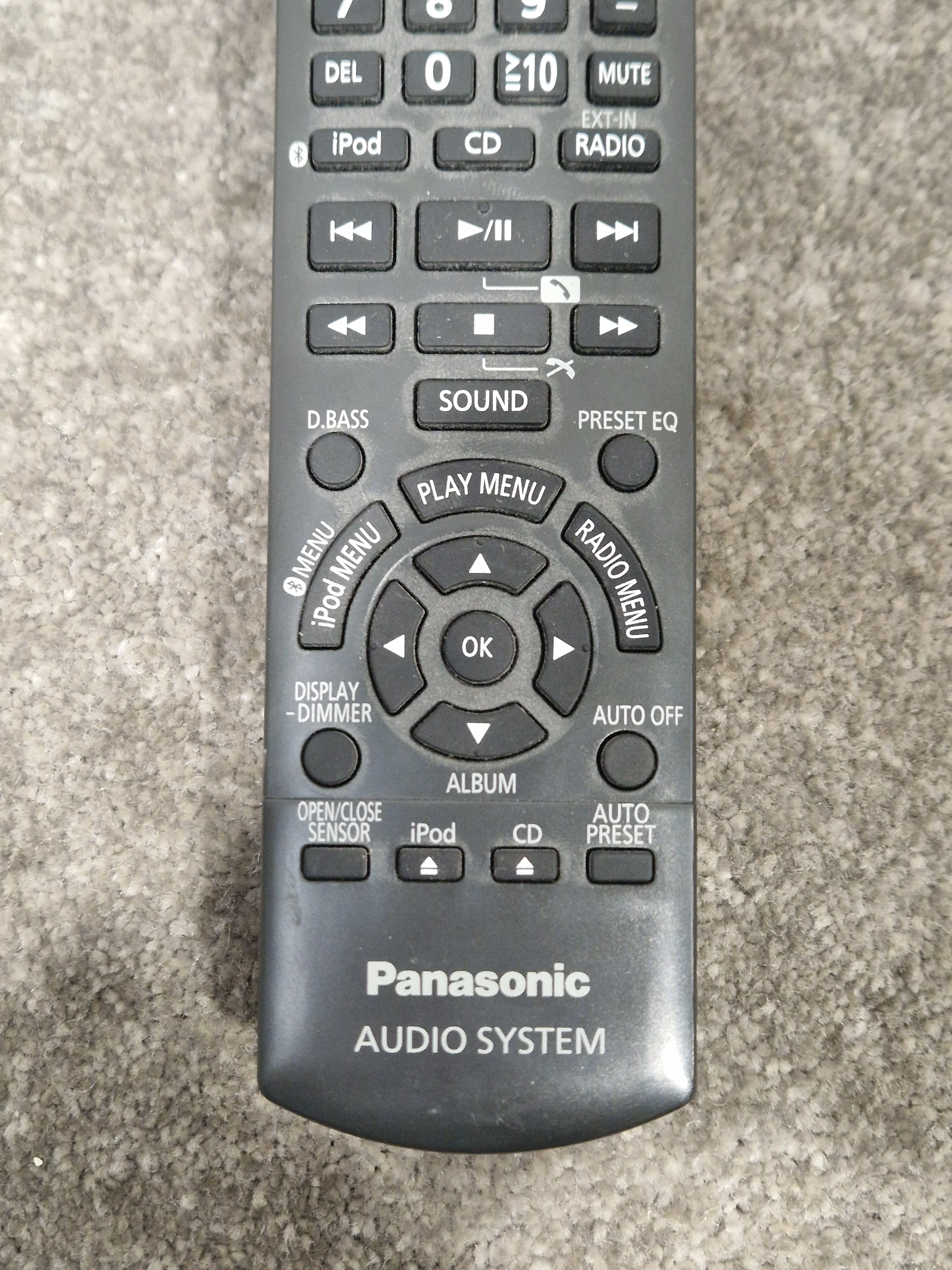 Panasonic Audio System Remote Control - Wireless Control Device - Very Good - Image 3
